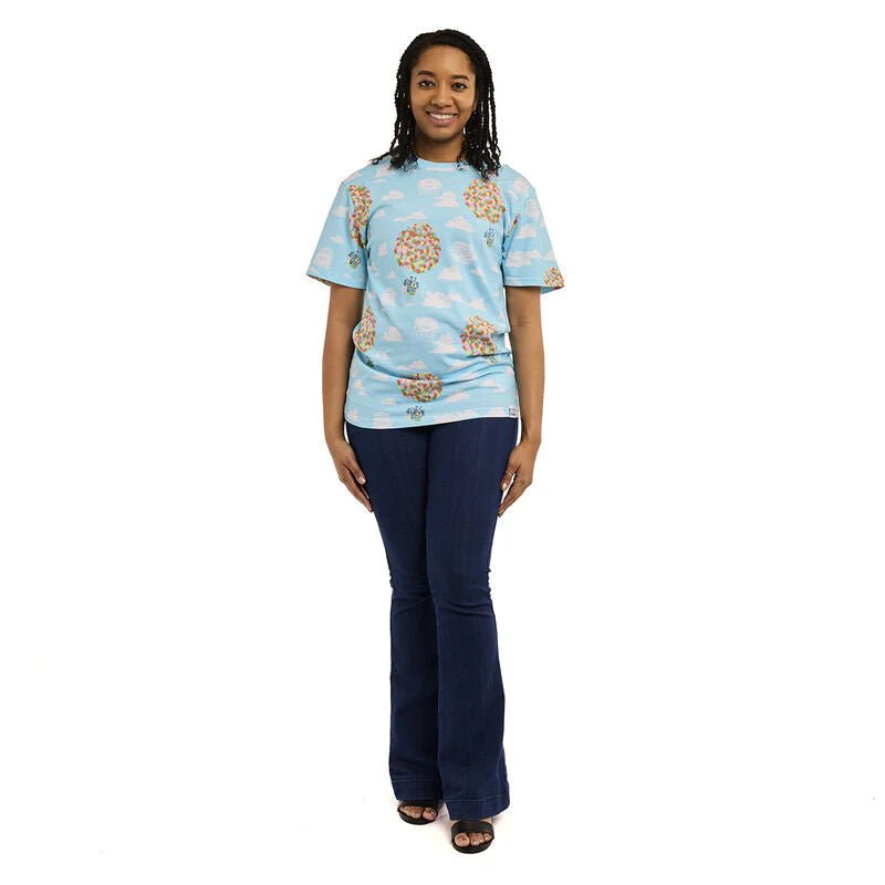 Loungefly x Disney Pixar Up 15th Anniversary Balloon House Unisex T-Shirt - Image 5