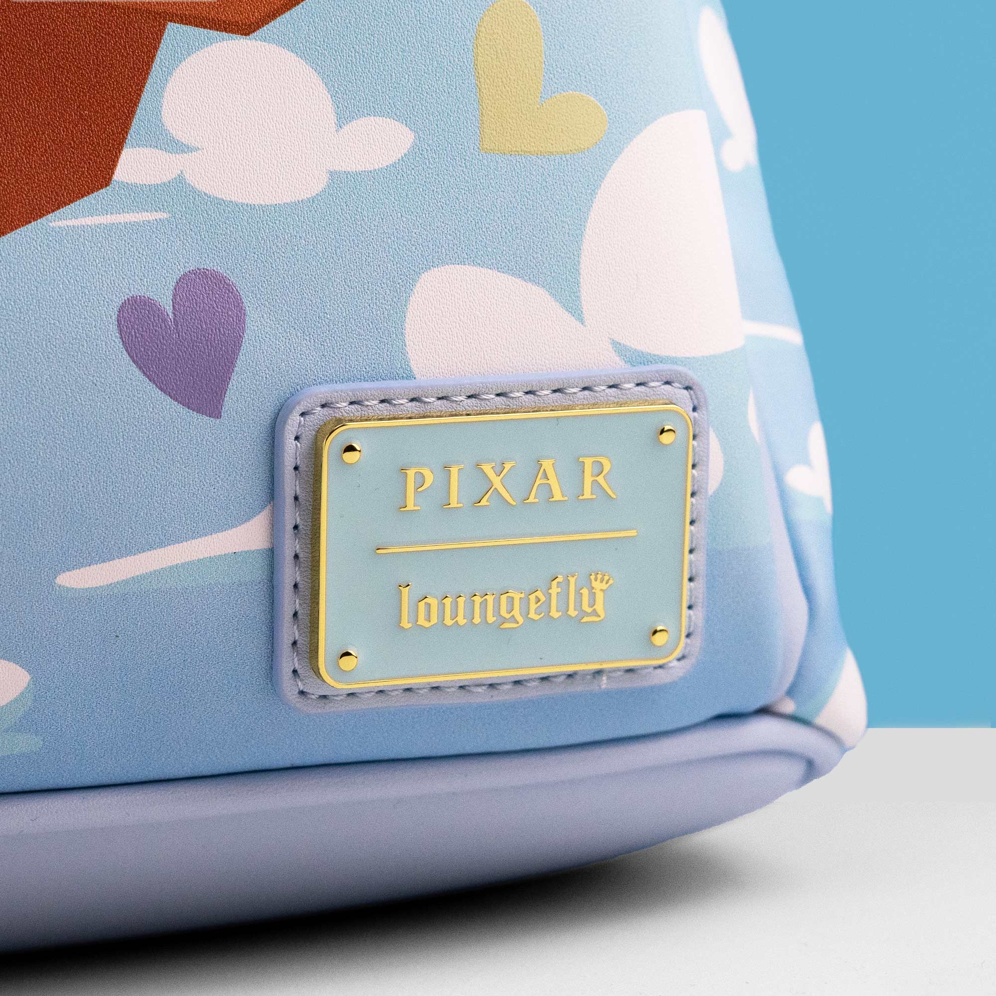 Loungefly x Disney Pixar Up Carl and Ellie Foil Hearts Balloons Mini Backpack With Coin Bag - Image 4