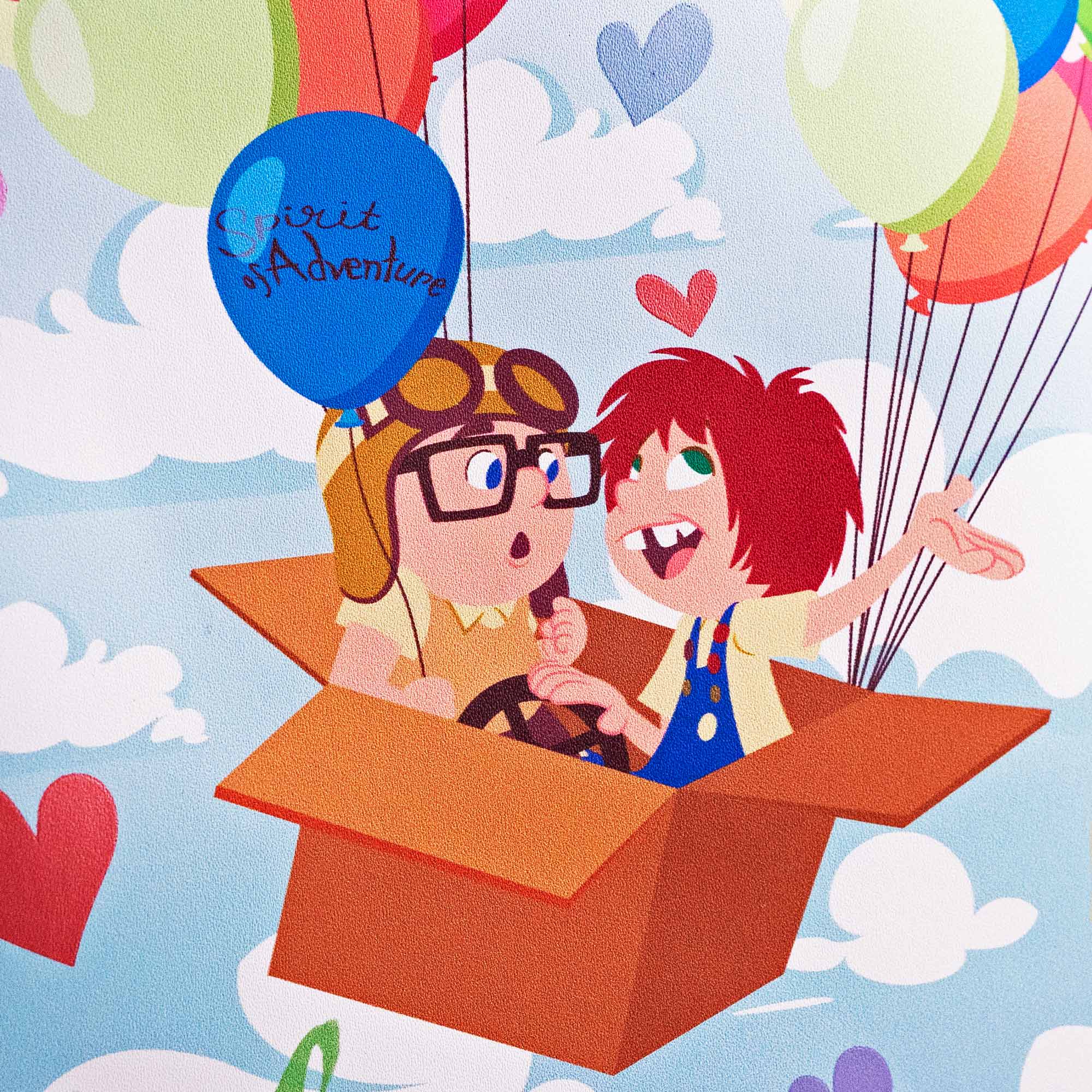 Loungefly x Disney Pixar Up Carl and Ellie Foil Hearts Balloons Mini Backpack With Coin Bag - Image 6