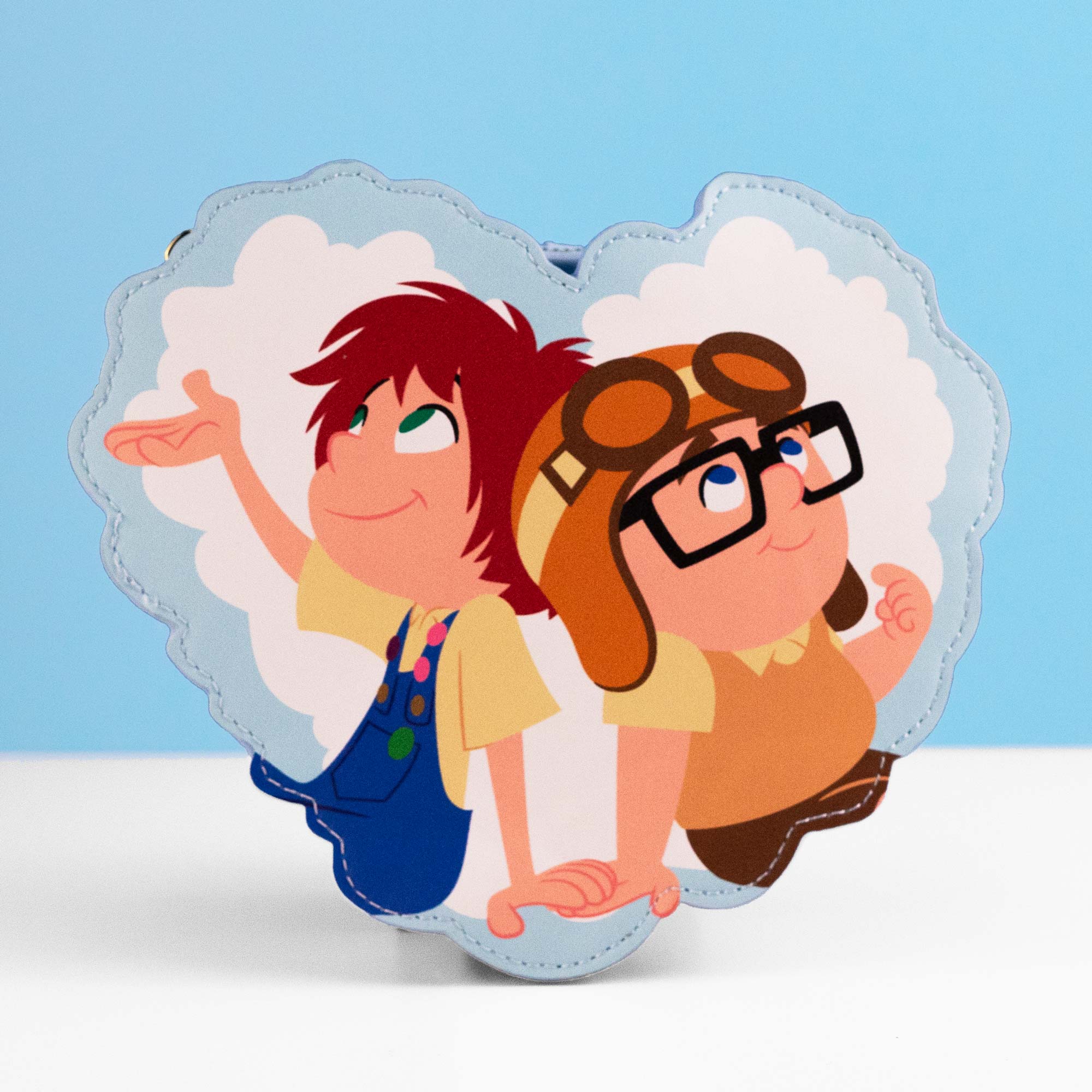 Loungefly x Disney Pixar Up Carl and Ellie Foil Hearts Balloons Mini Backpack With Coin Bag - Image 8