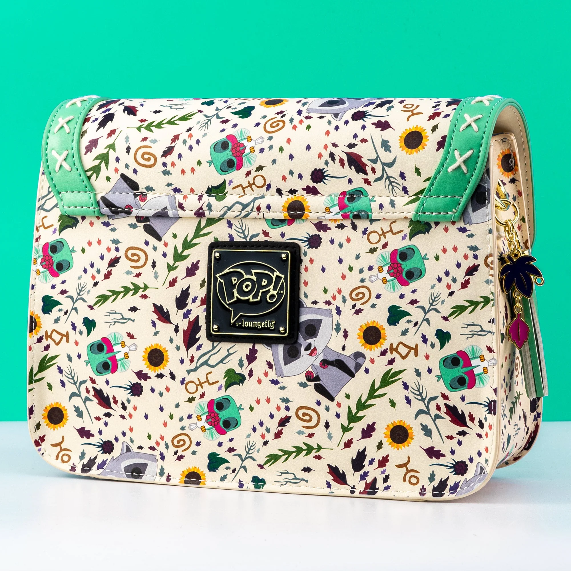 Loungefly x Disney Pocahontas Meeko and Flit Earth Day Handbag - Image 2
