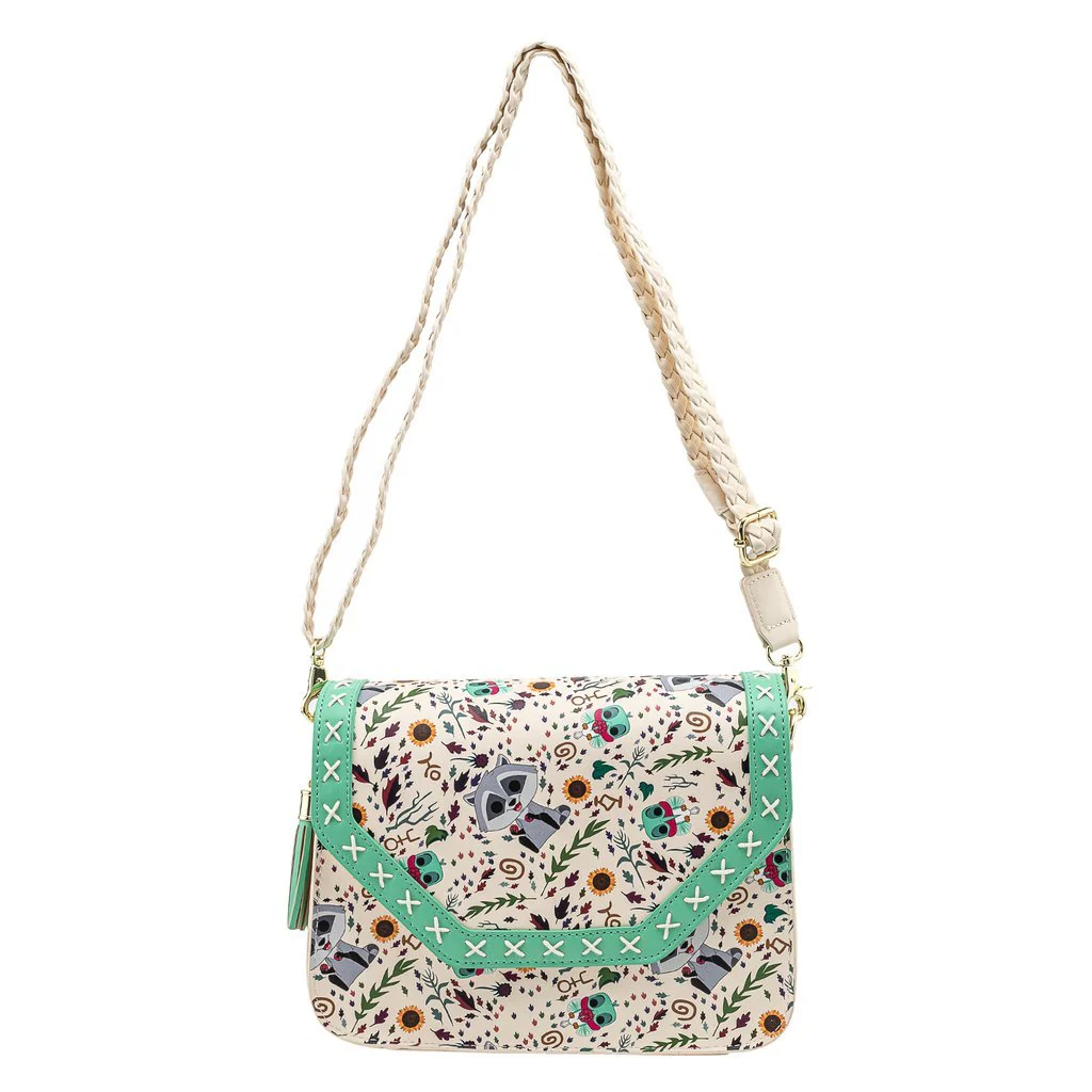 Loungefly x Disney Pocahontas Meeko and Flit Earth Day Handbag - Image 3