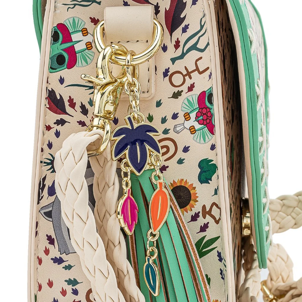 Loungefly x Disney Pocahontas Meeko and Flit Earth Day Handbag - Image 4