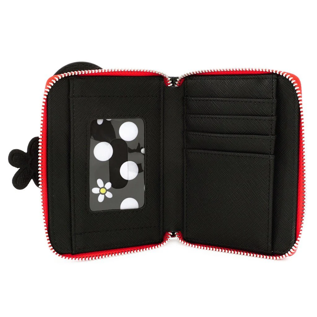 Loungefly x Disney Positively Minnie Polka Dot Zip Around Purse - Image 4