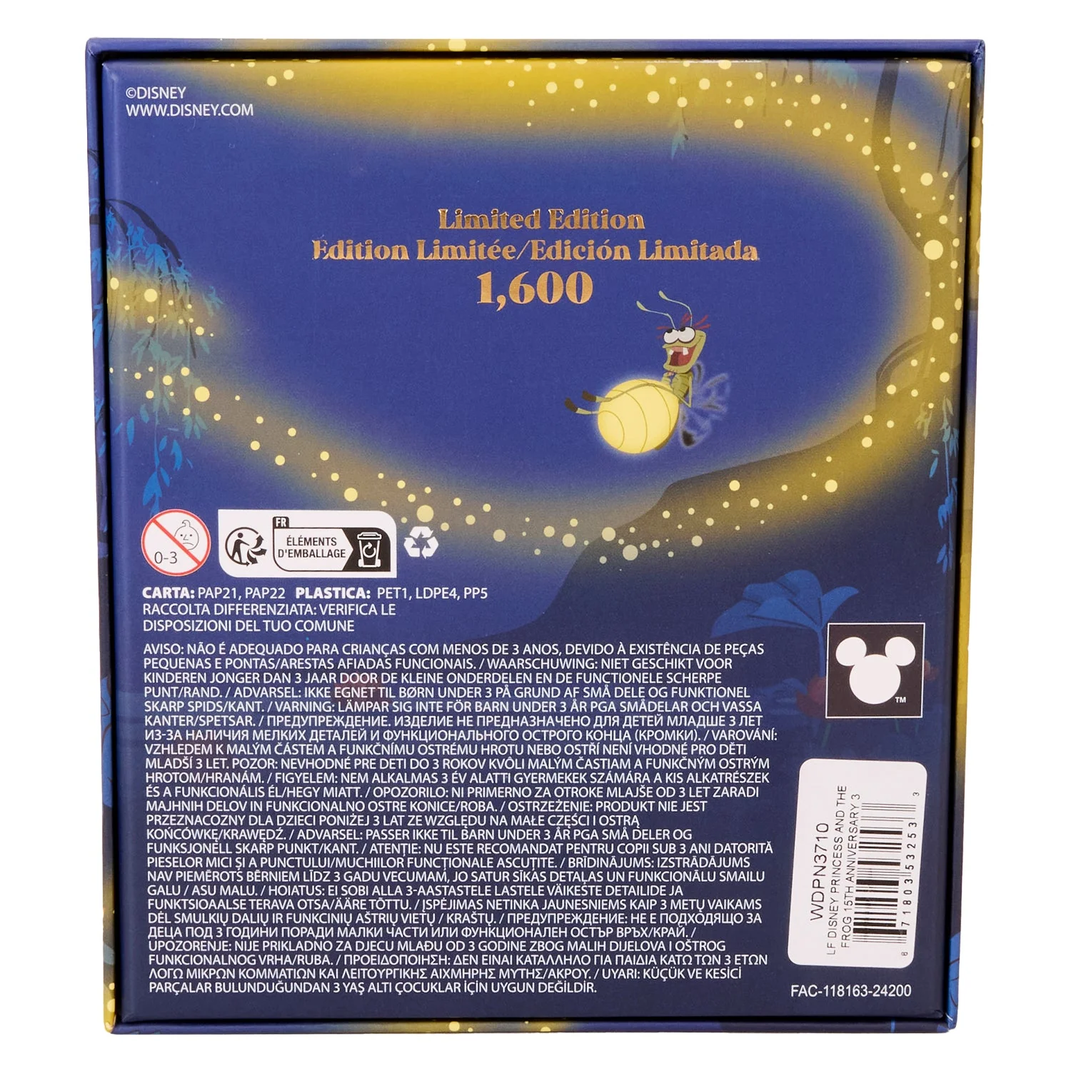 Loungefly x Disney Princess And The Frog 15th Anniversary 3" Collector Box Pin - Image 3