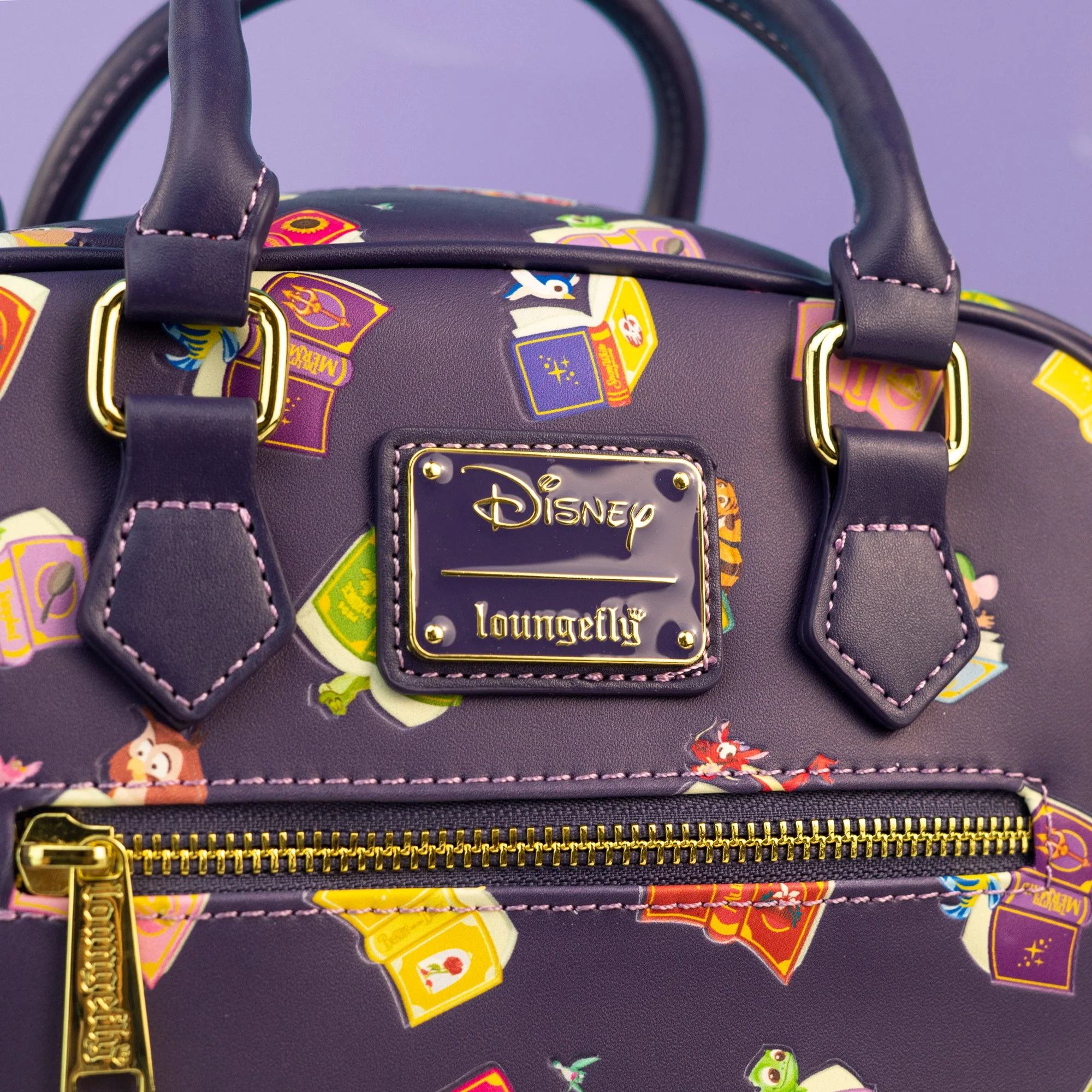 Loungefly x Disney Princess Books All Over Print Handbag - Image 2