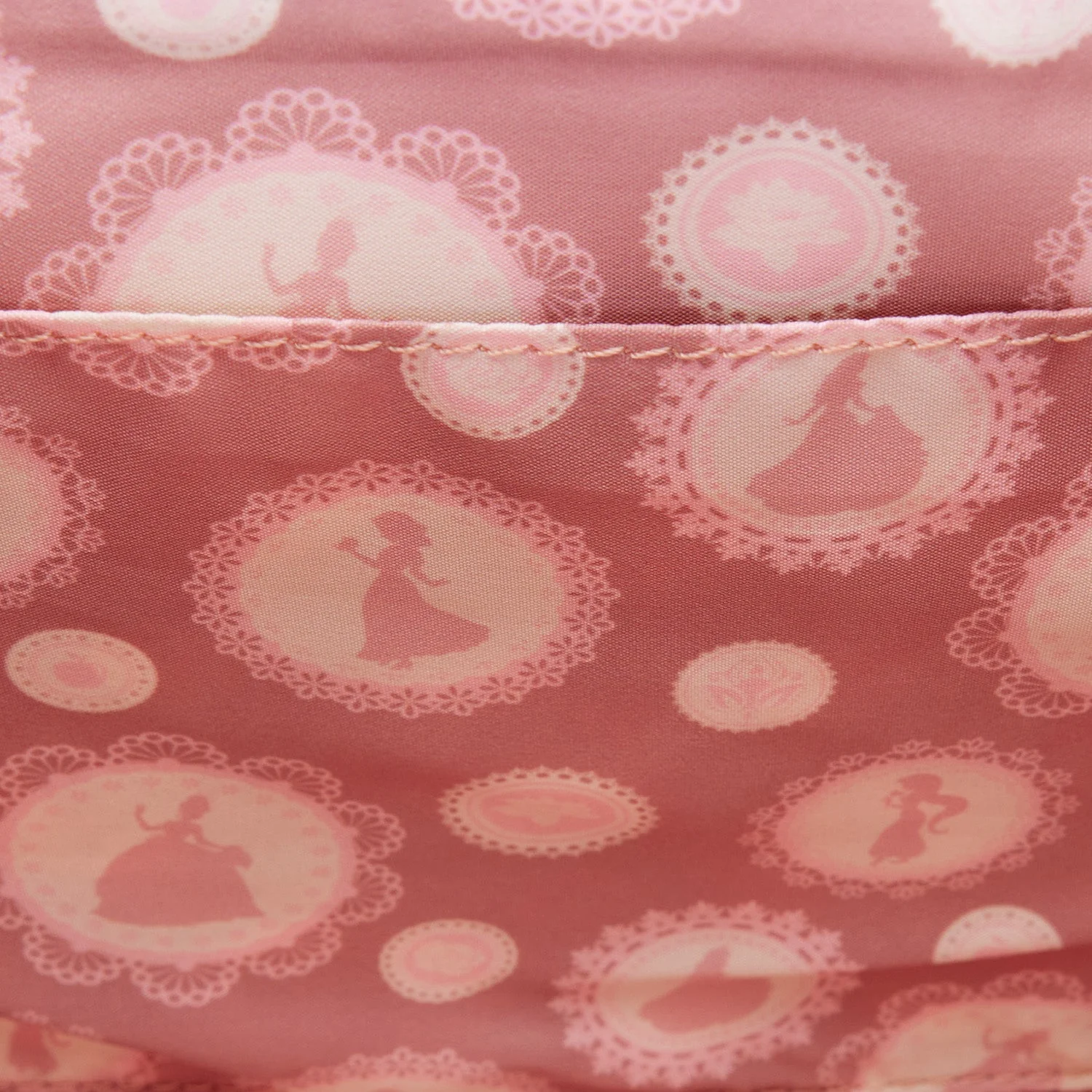 Loungefly x Disney Princess Pink Floral Silhouette Crossbody Bag - Image 4