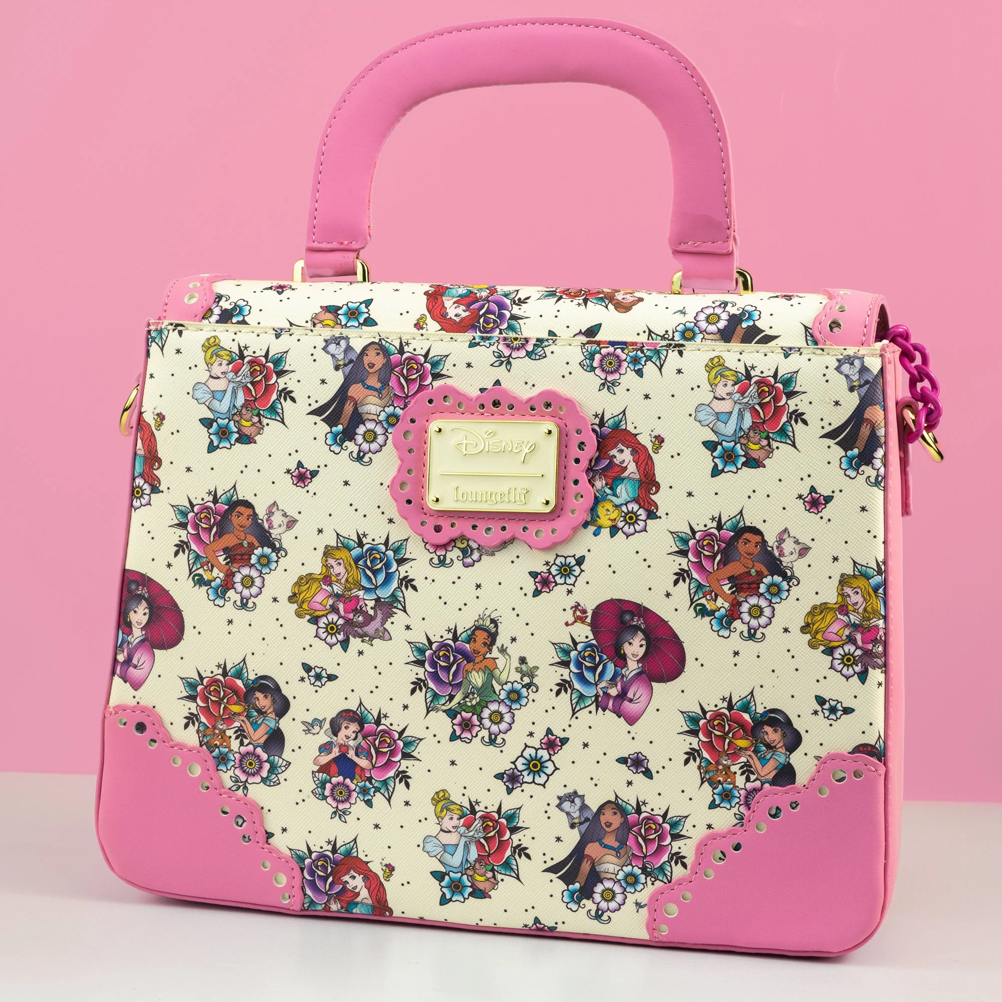 Loungefly x Disney Princess Tattoo All Over Print Crossbody Bag - Image 2