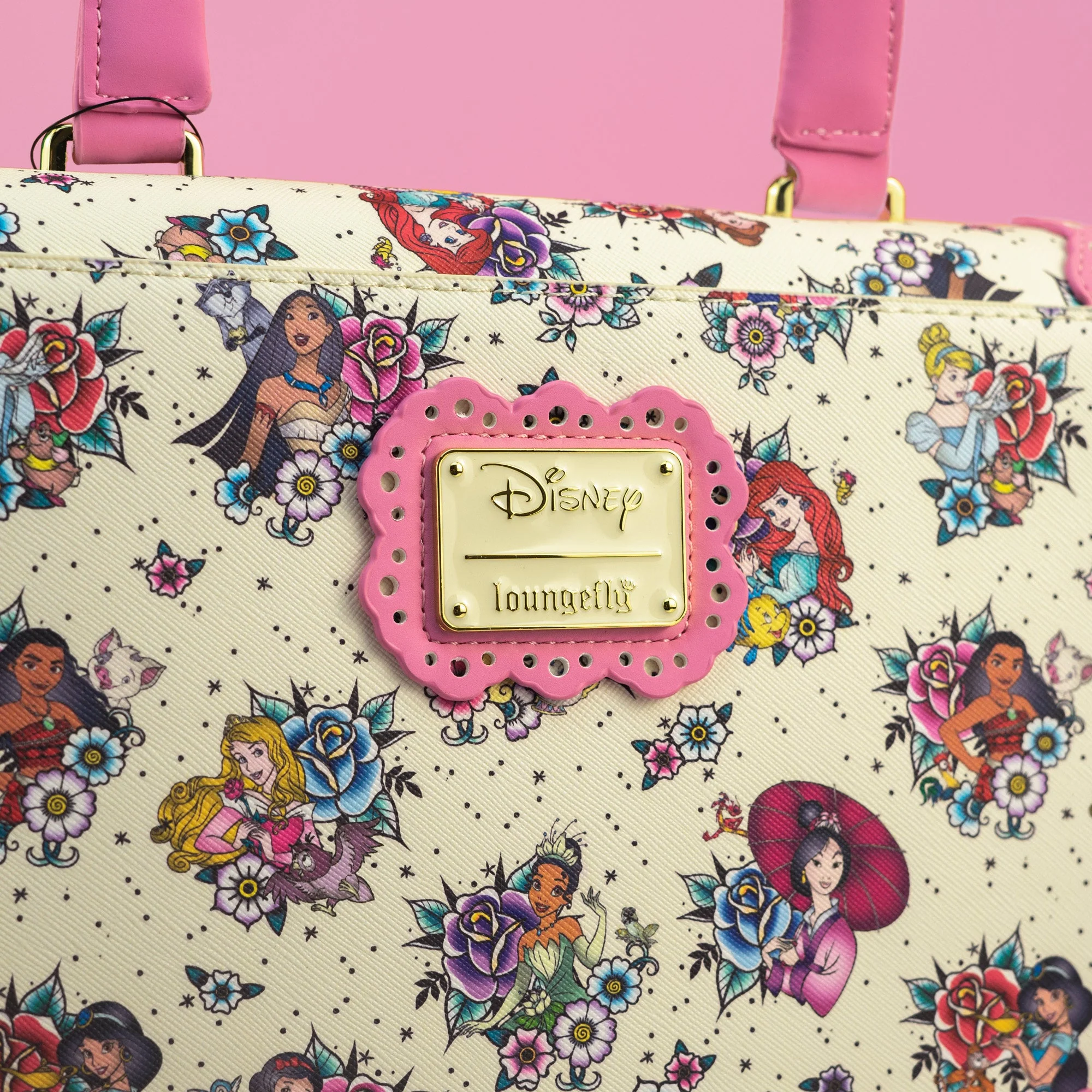 Loungefly x Disney Princess Tattoo All Over Print Crossbody Bag - Image 3