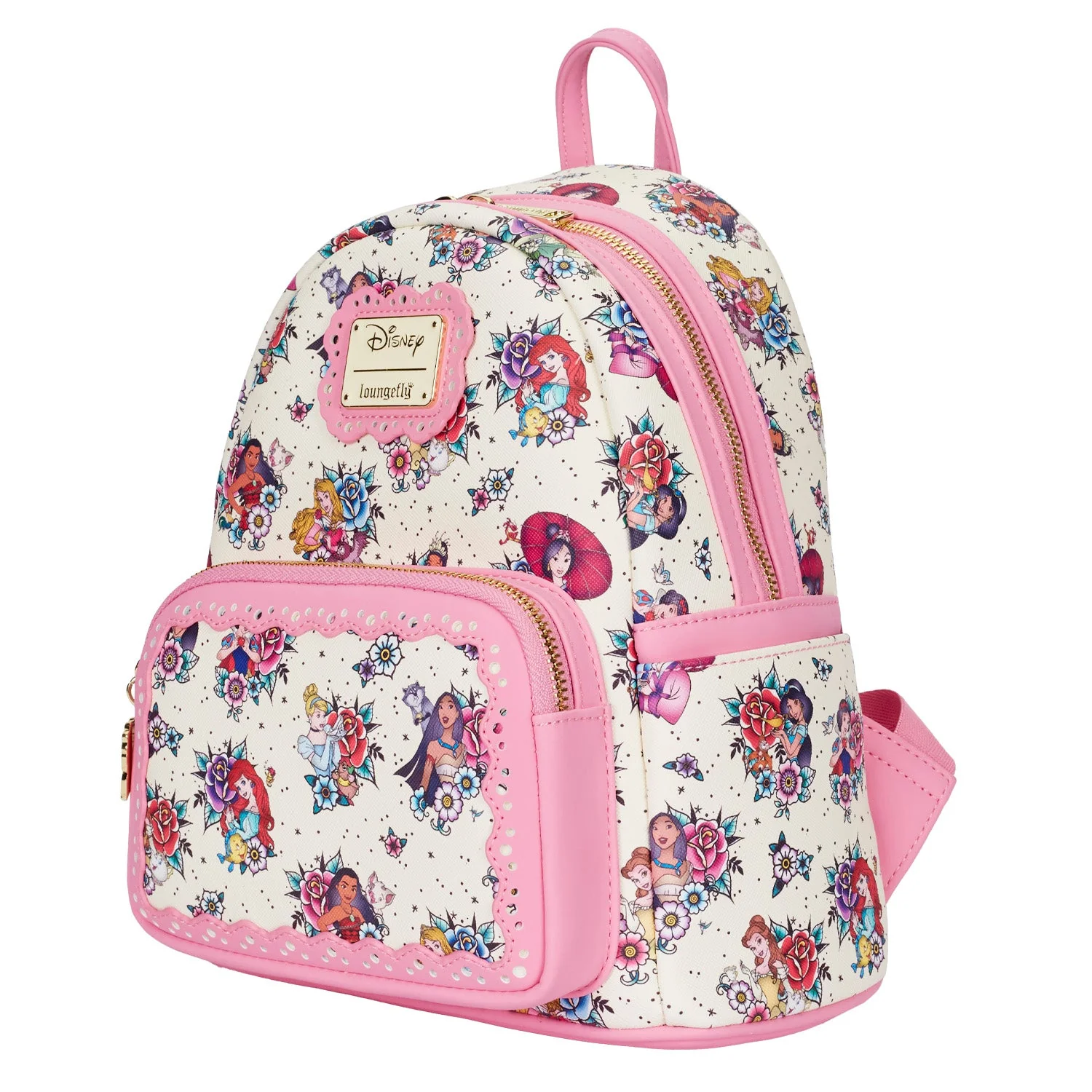 Loungefly x Disney Princess Tattoo All Over Print Mini Backpack - Image 2