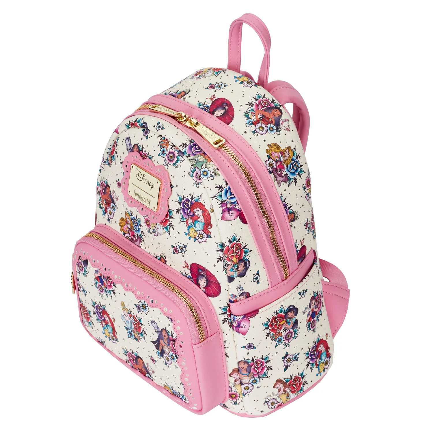Loungefly x Disney Princess Tattoo All Over Print Mini Backpack - Image 3