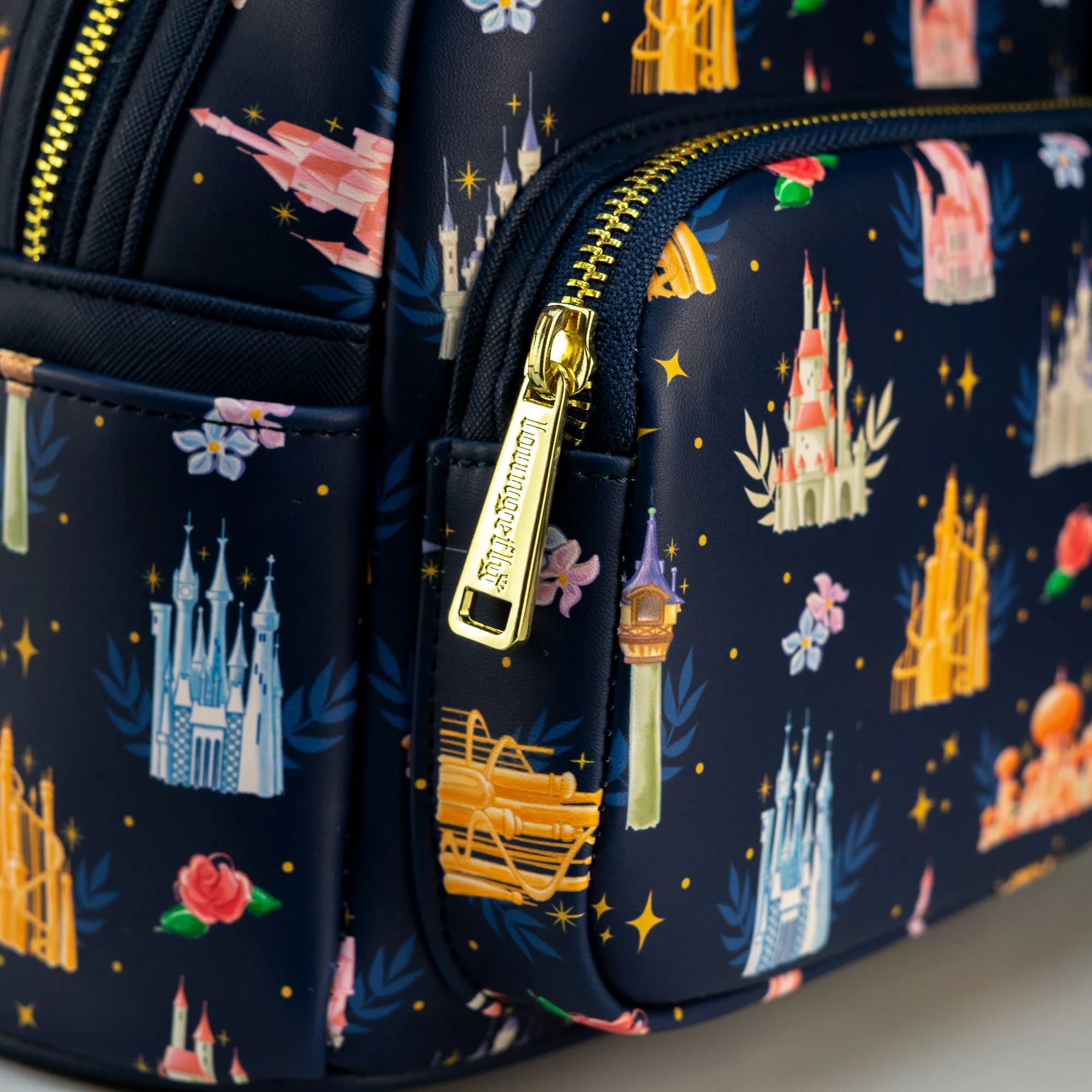 Loungefly x Disney Princess Castles Print Mini Backpack - Image 3