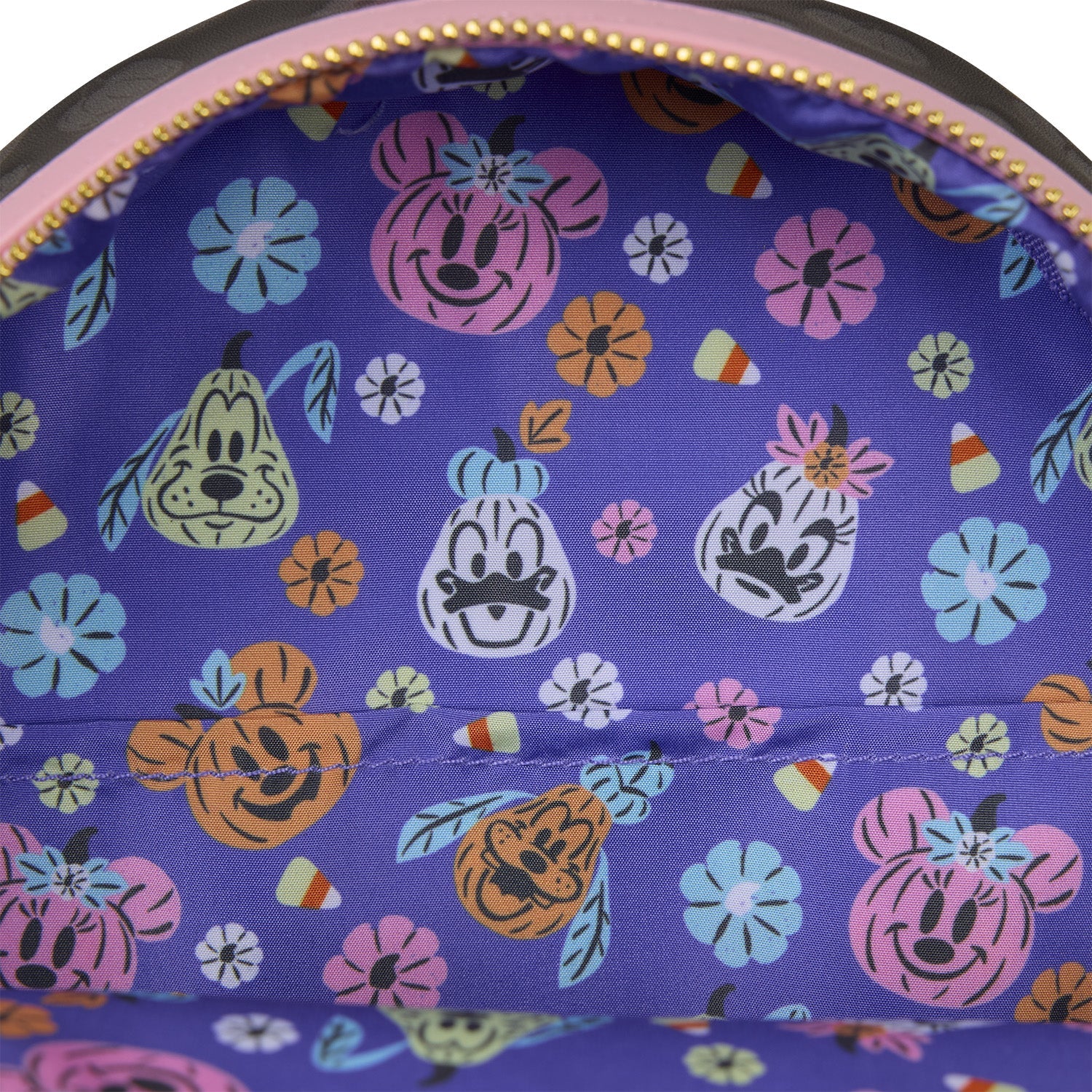 Loungefly x Disney Minnie Mouse Pumpkin Sketches Mini Backpack - Image 5