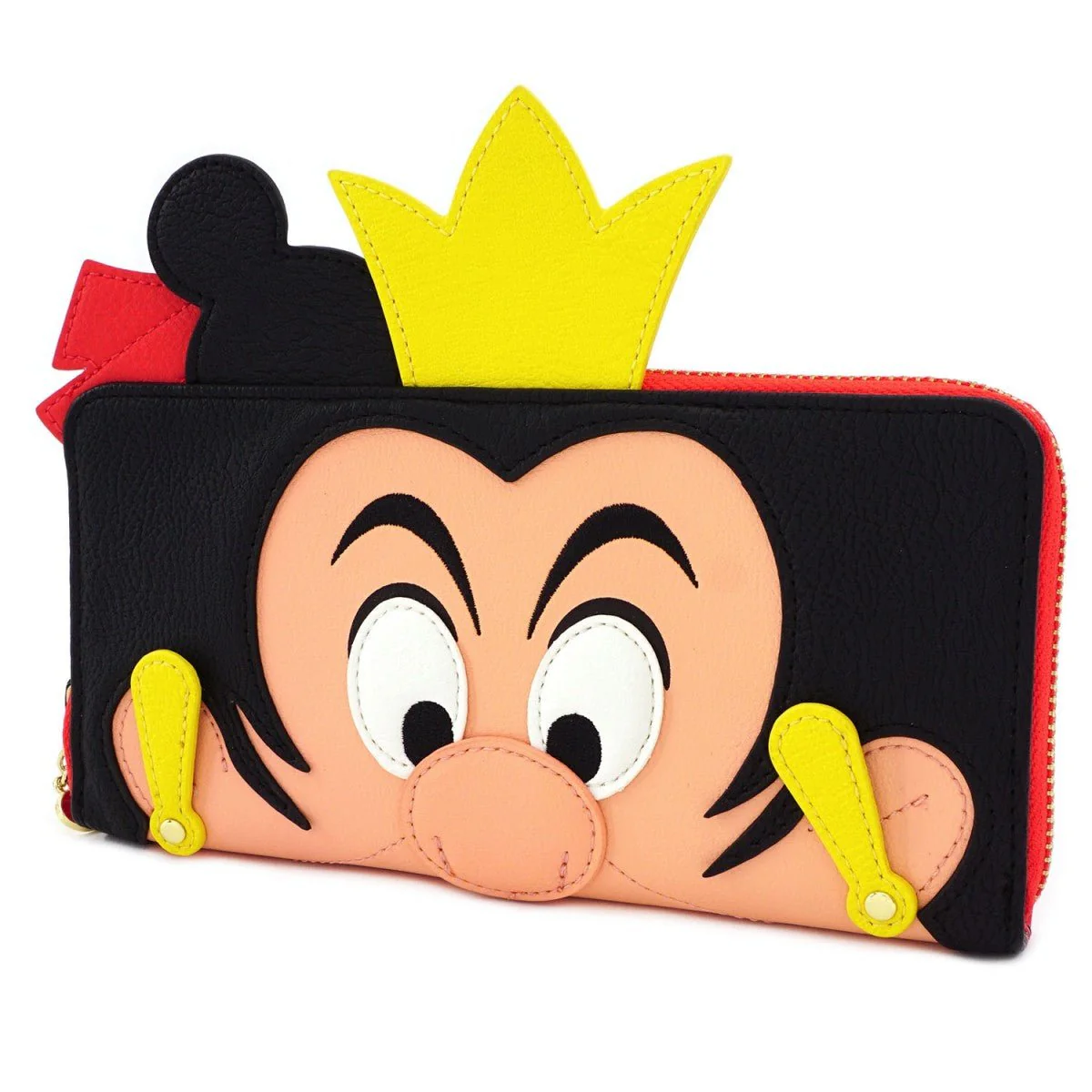 Loungefly x Disney Queen of Hearts Cosplay Zip Around Purse