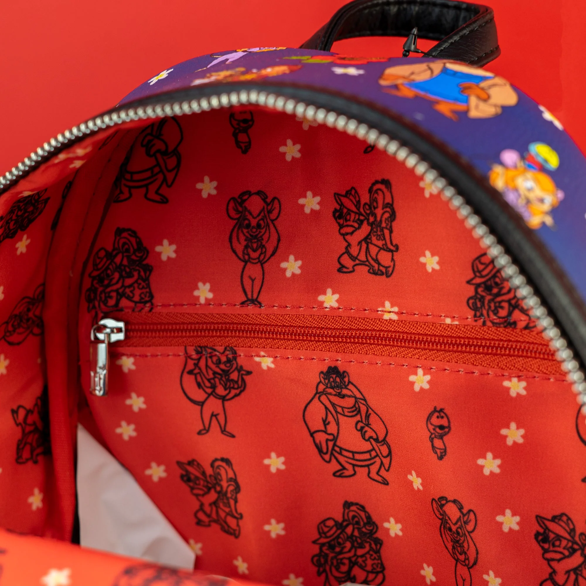 Loungefly x Disney Chip 'n Dale Rescue Rangers AOP Mini Backpack - Image 4