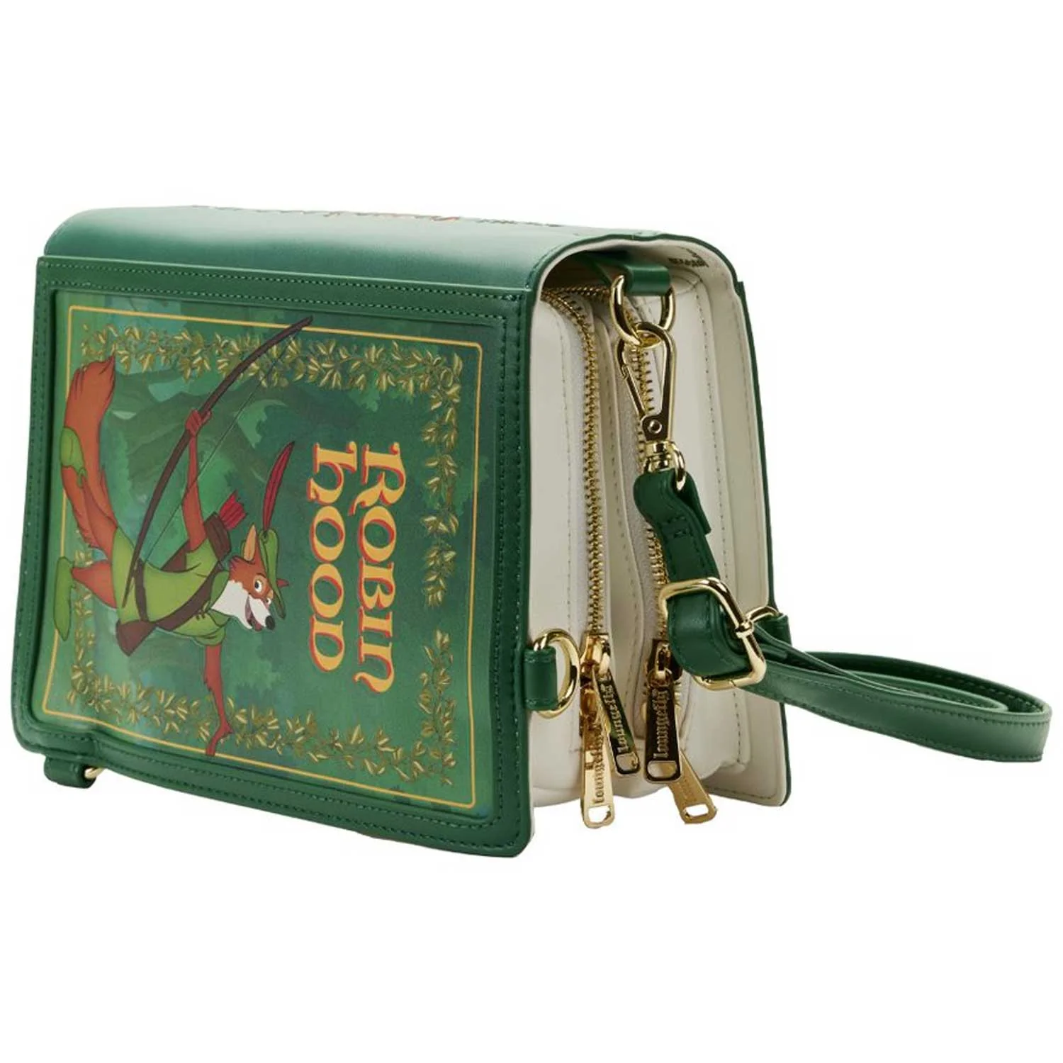 Loungefly x Disney Robin Hood Book Convertible Crossbody Bag - Image 7