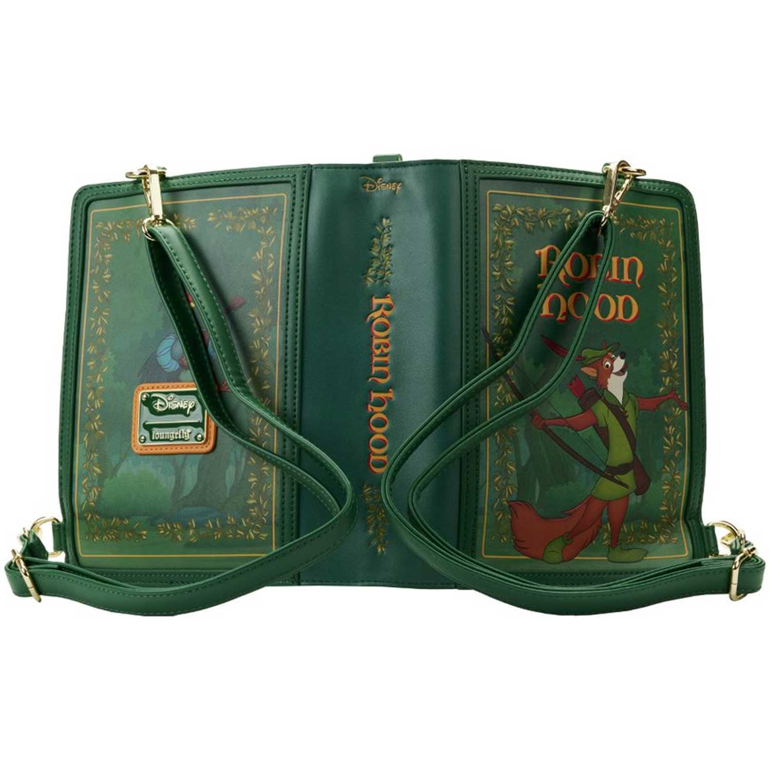 Loungefly x Disney Robin Hood Book Convertible Crossbody Bag - Image 9