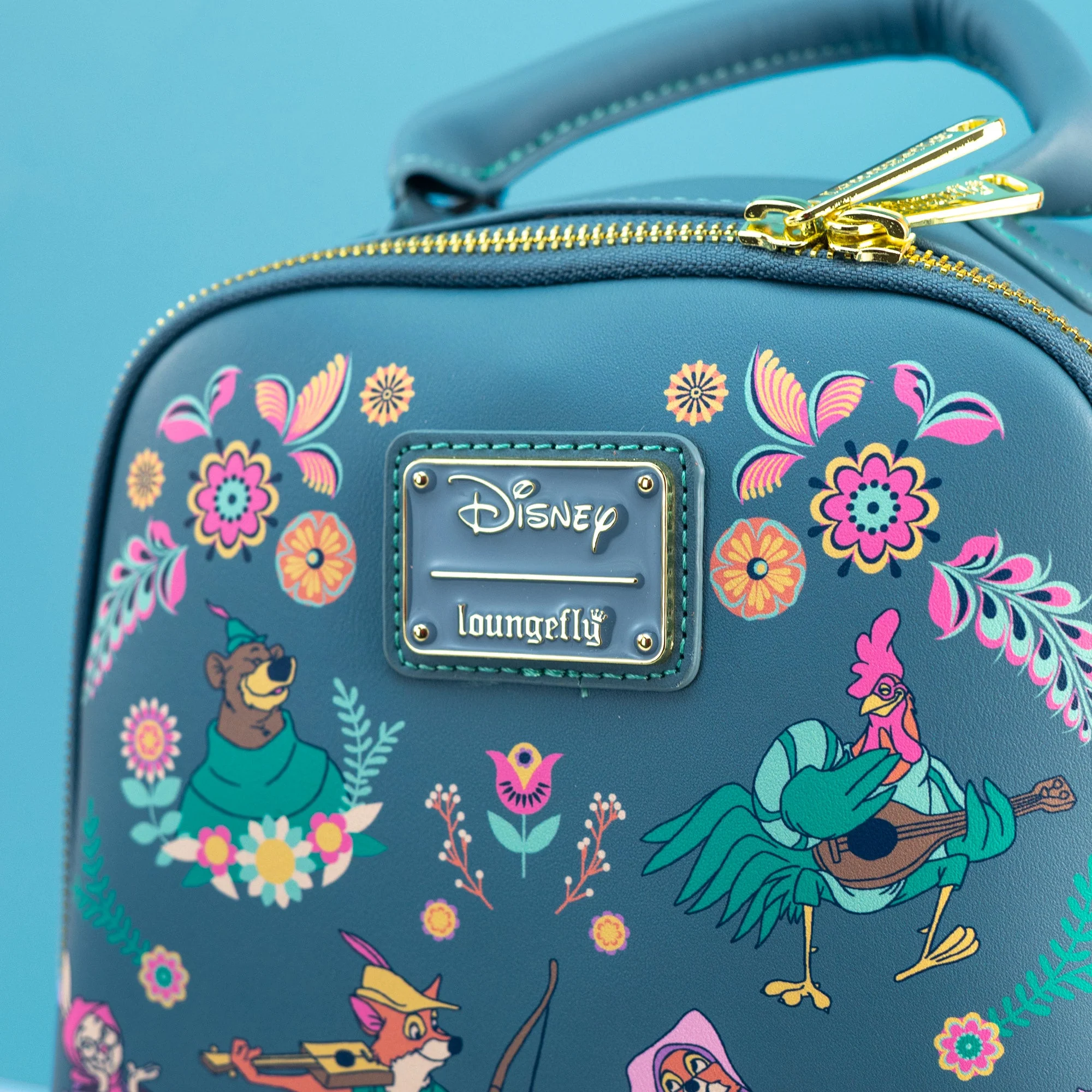 Loungefly x Disney Robin Hood Floral Mini Backpack - Image 2