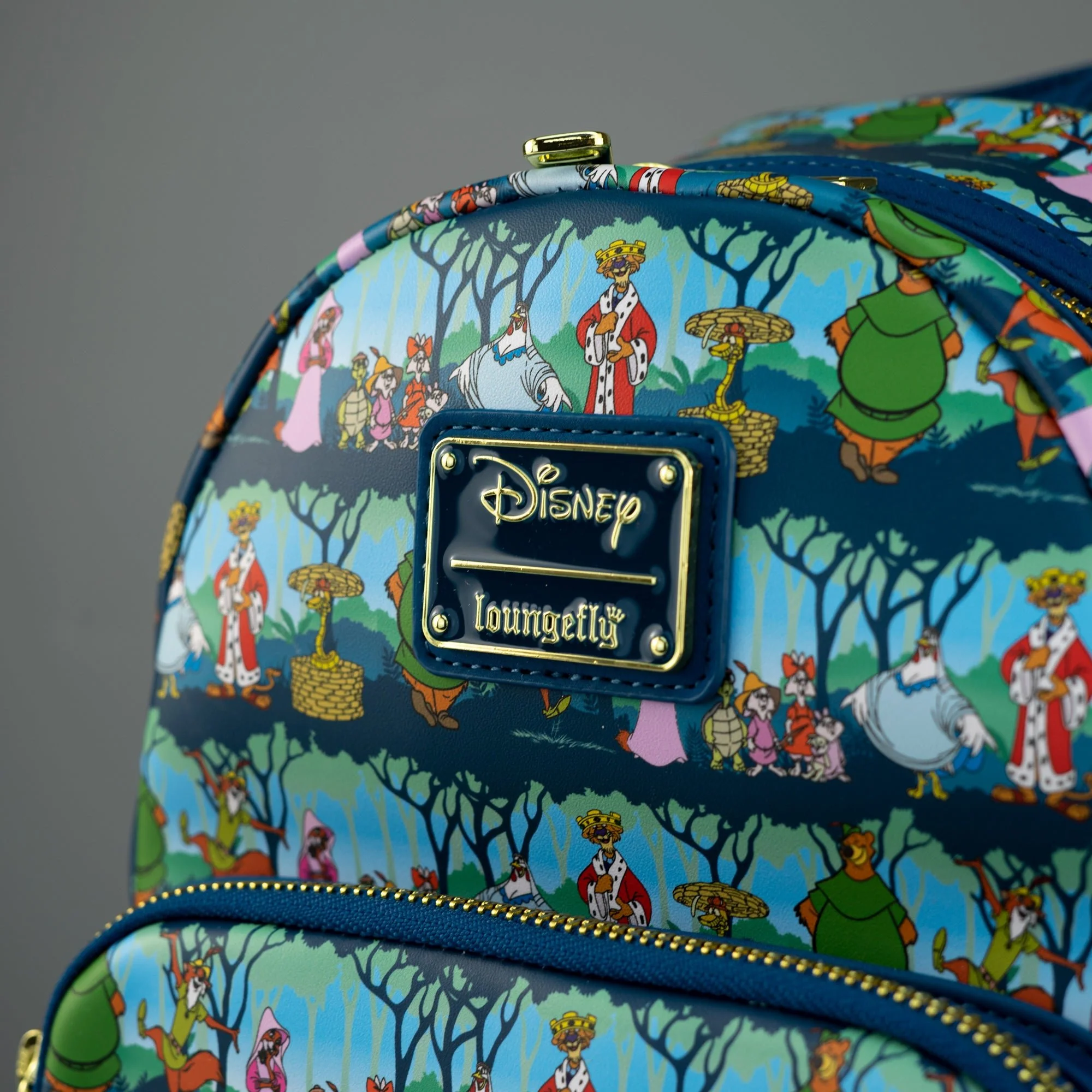 Loungefly x Disney Robin Hood Sherwood All Over Print Mini Backpack - Image 2