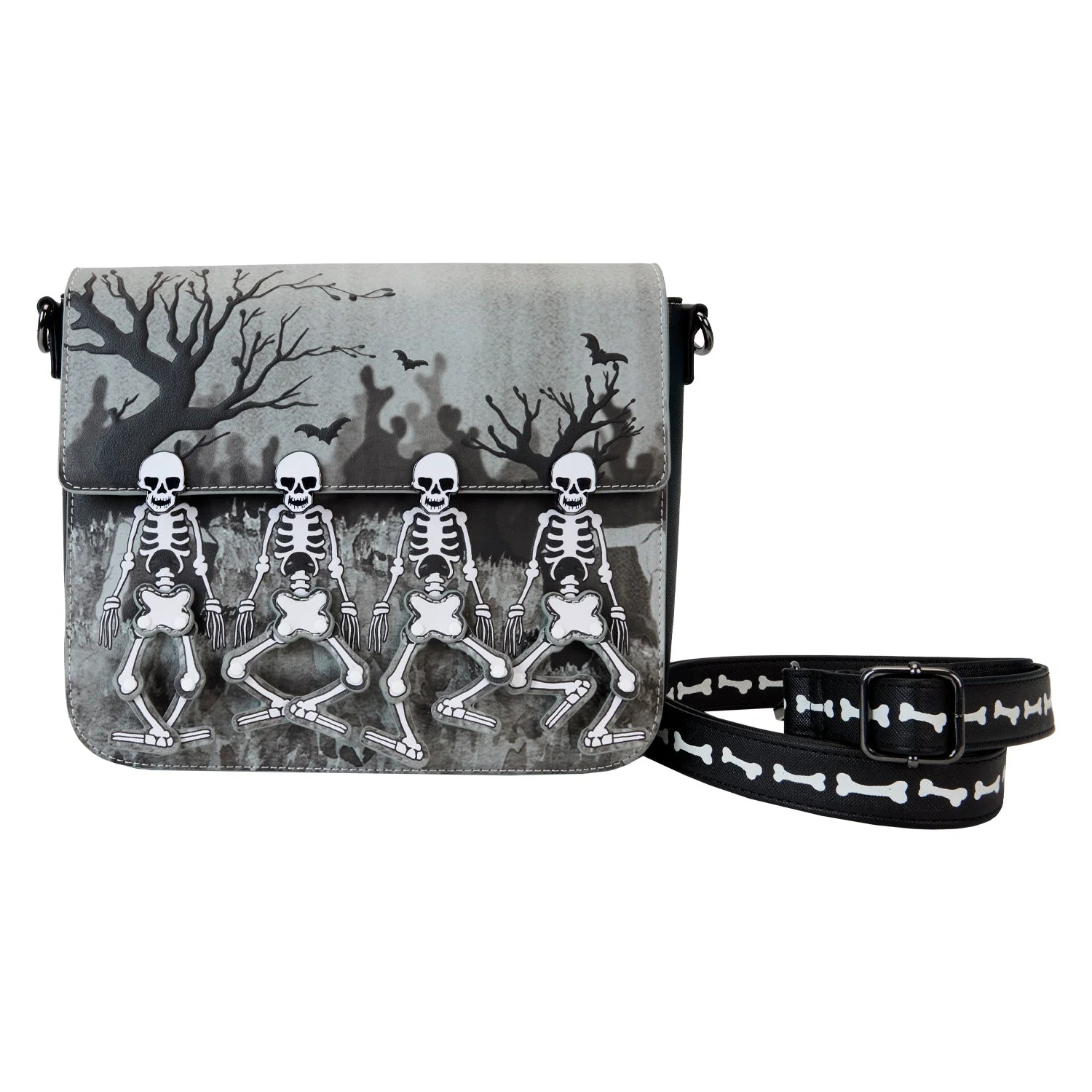 Loungefly x Disney Skeleton Dance Crossbody Bag - Image 4