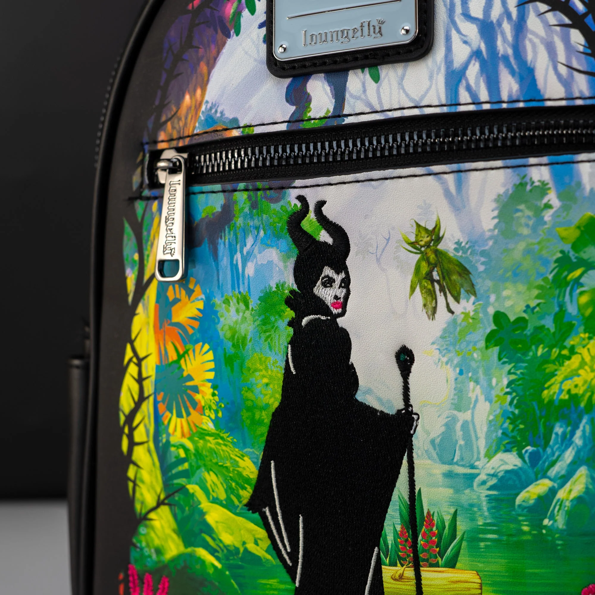 Loungefly x Disney Villains Sleeping Beauty Maleficent Faerie Garden Mini Backpack - Image 3