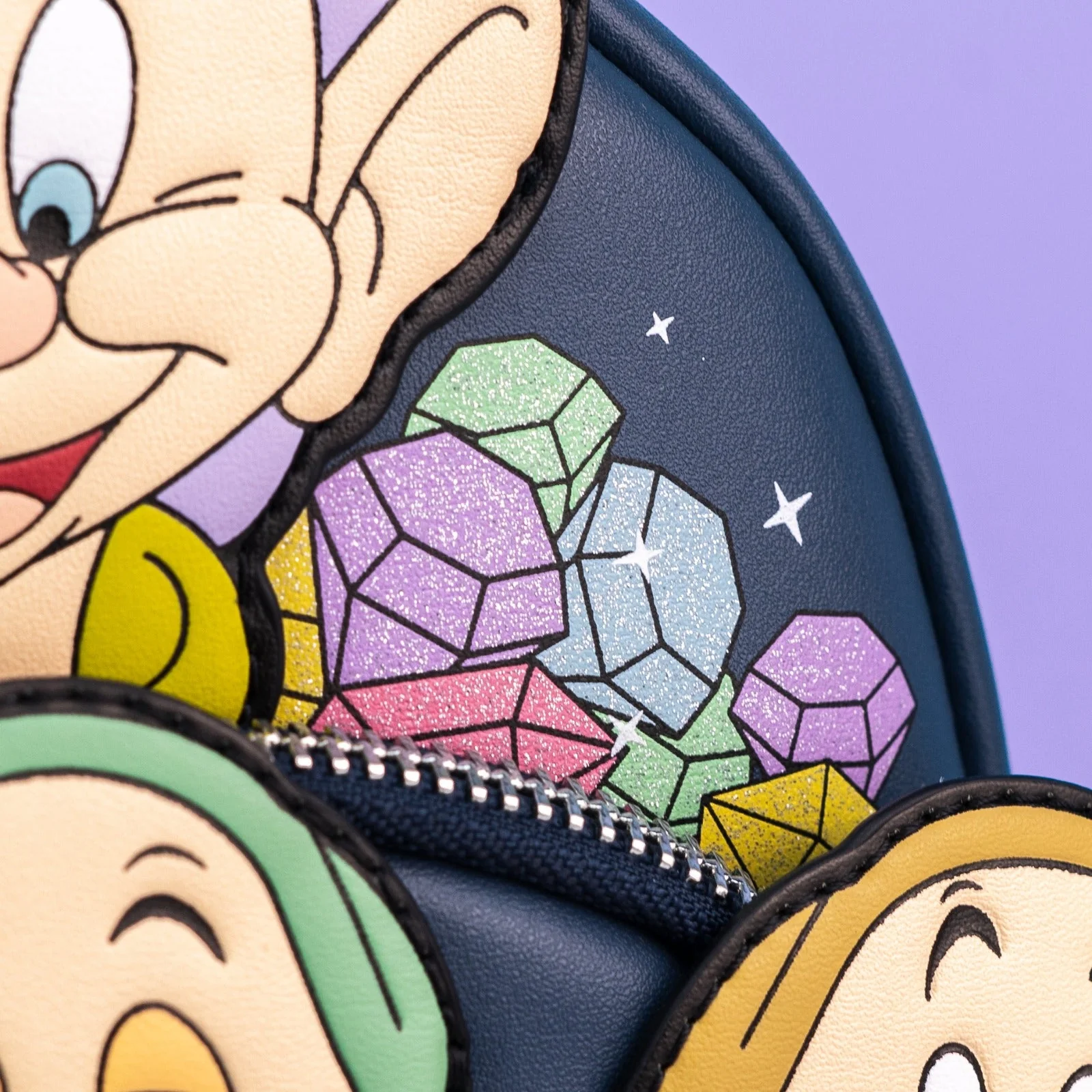 Loungefly x Disney Snow White and the Seven Dwarfs Triple Pocket Mini Backpack - Image 3