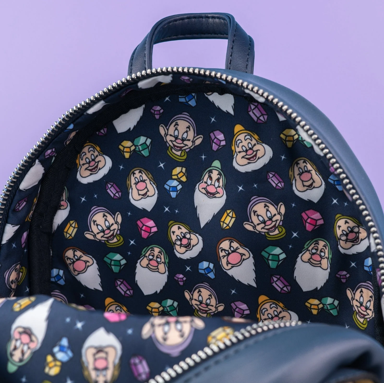 Loungefly x Disney Snow White and the Seven Dwarfs Triple Pocket Mini Backpack - Image 8