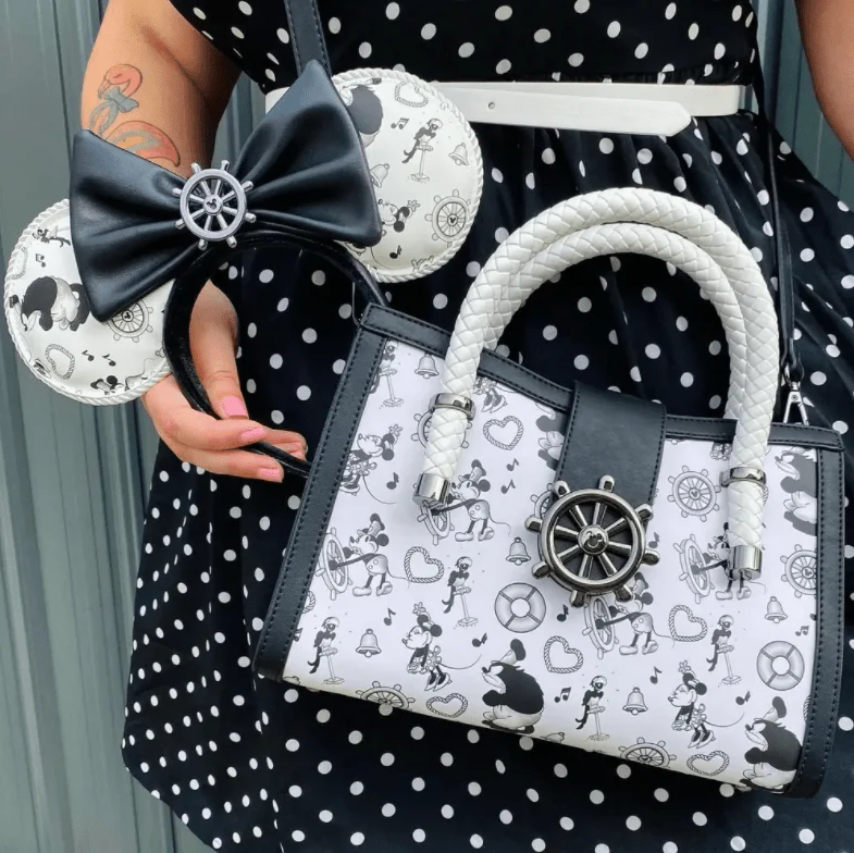 Loungefly x Disney Steamboat Willie All Over Print Crossbody Bag - Image 5