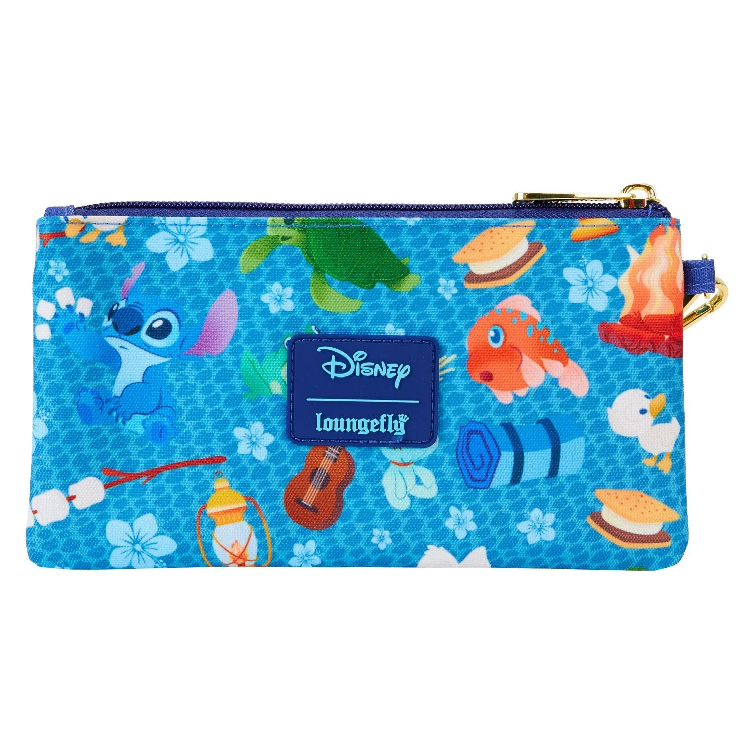 Loungefly x Disney Stitch Camping Cuties AOP Nylon Wristlet - Image 3