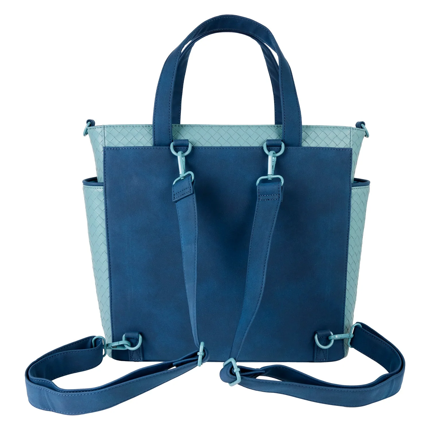 Loungefly x Disney Stitch Embroidered Floral Convertible Tote Bag - Image 4