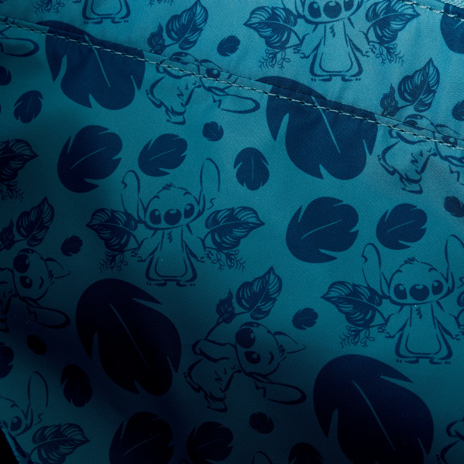 Loungefly x Disney Stitch Embroidered Floral Convertible Tote Bag - Image 5