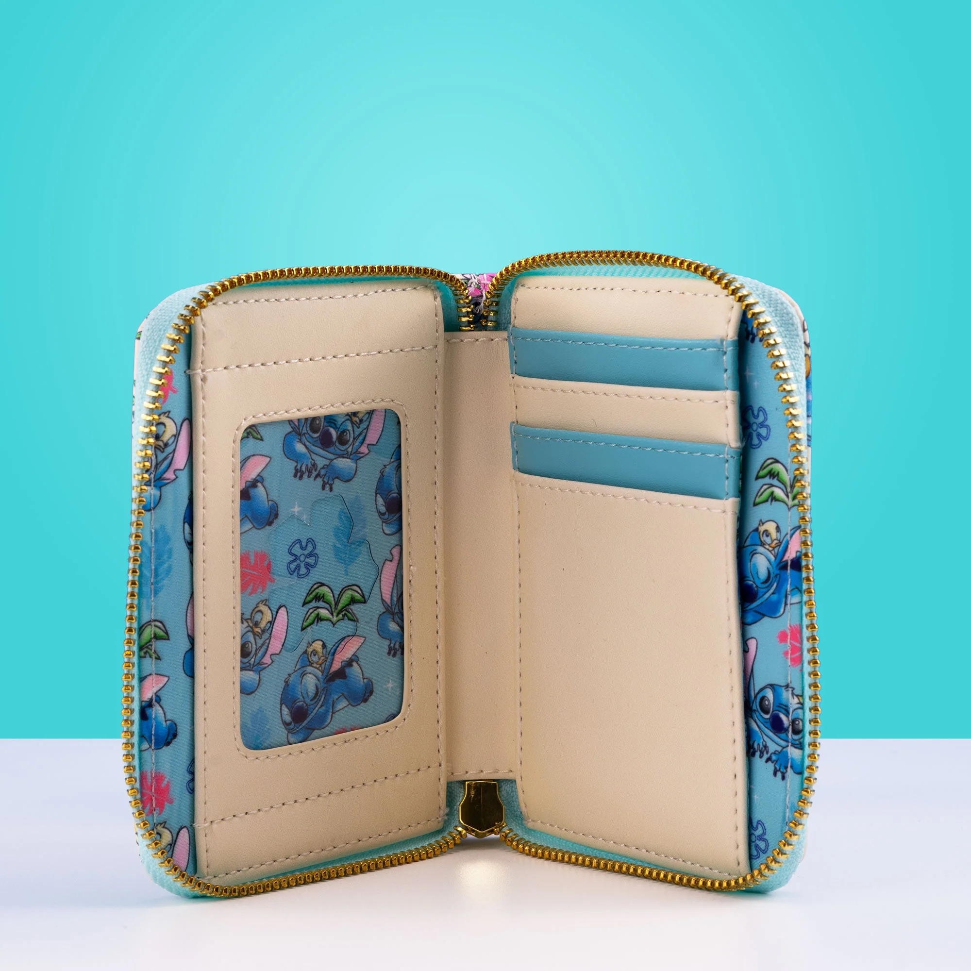 Loungefly x Disney Stitch with Ducklings Tropical Wallet - Image 3