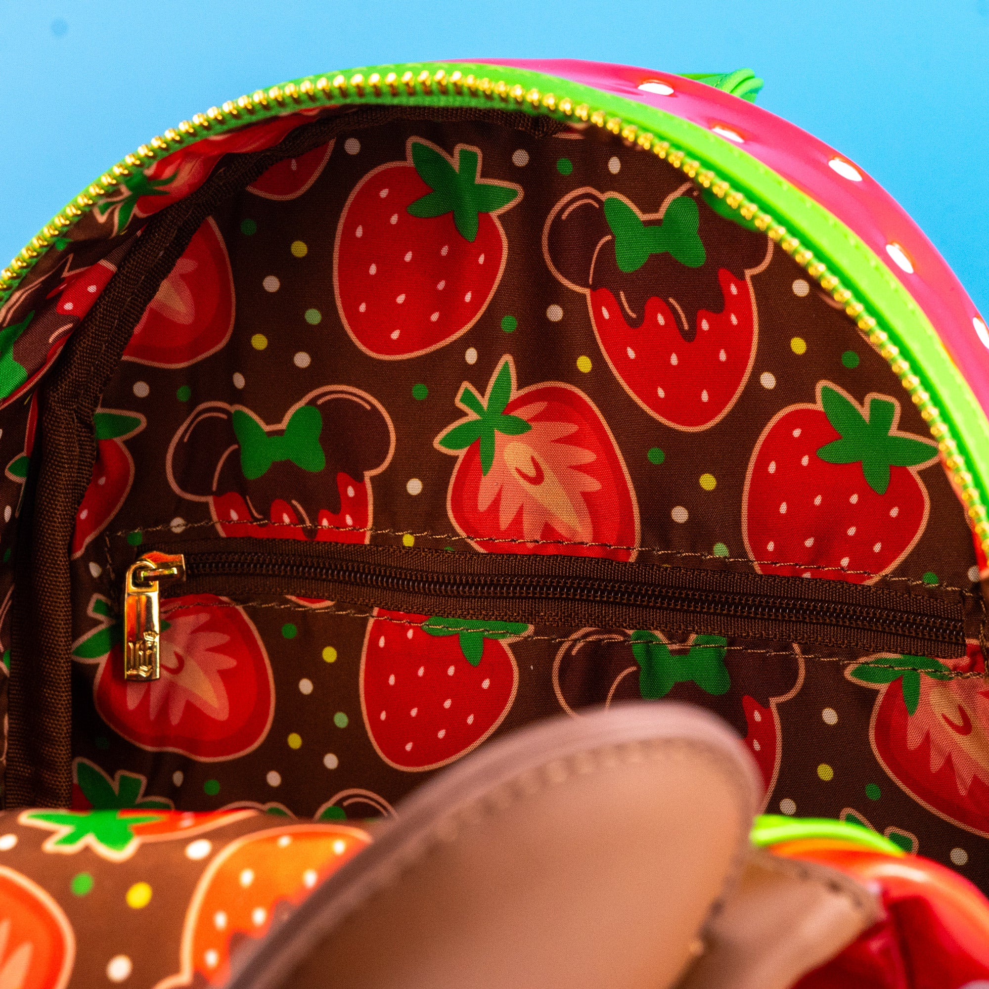 Loungefly x Disney Minnie Mouse Chocolate Strawberry Scented Mini Backpack - Image 6