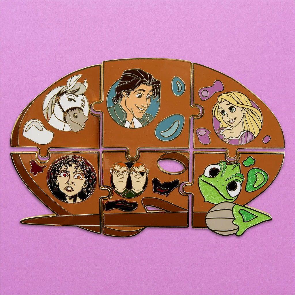 Loungefly x Disney Tangled Paints Puzzle Blind Box Mystery Pin - Image 2