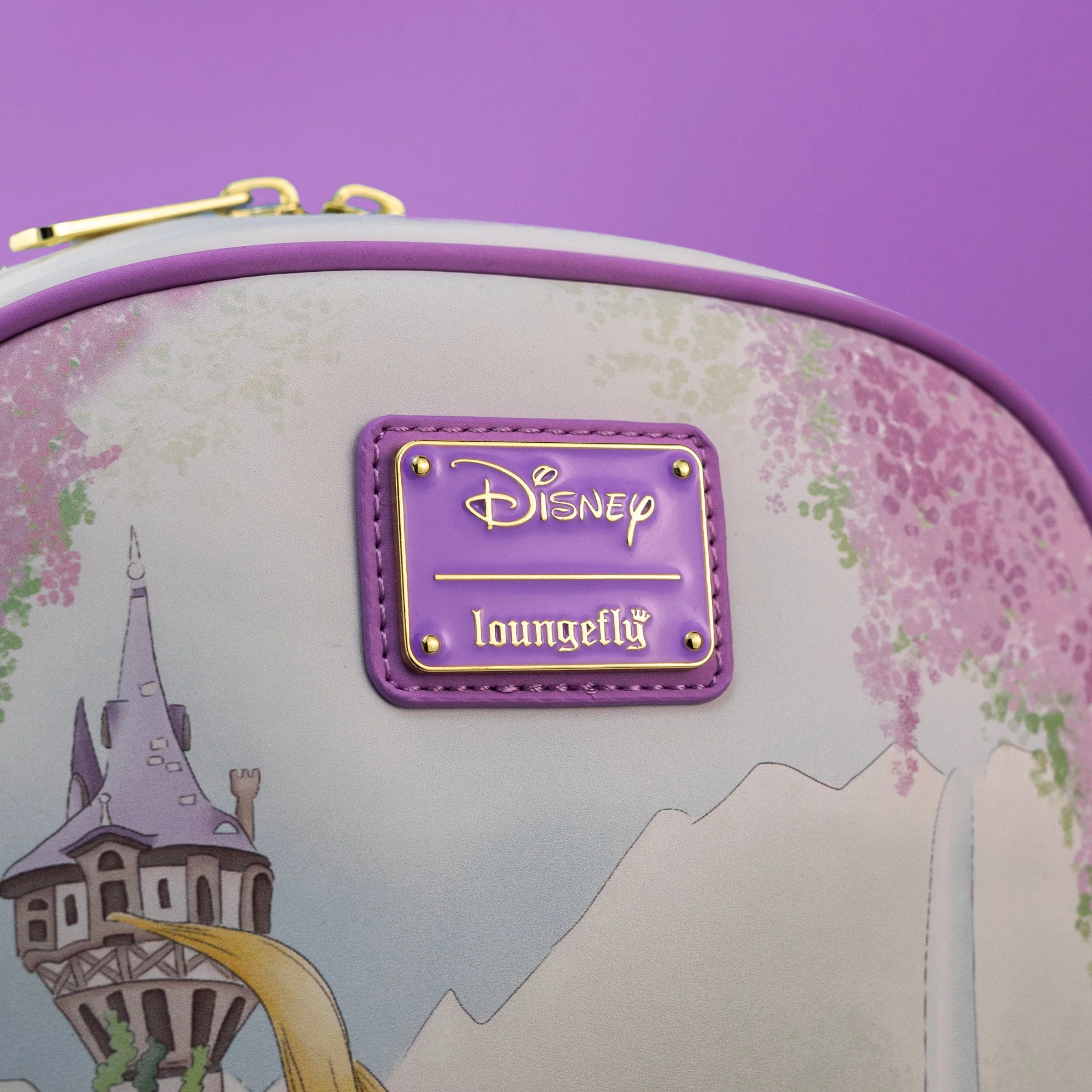 Loungefly x Disney Tangled Rapunzel Tower Scene Mini Backpack - Image 2