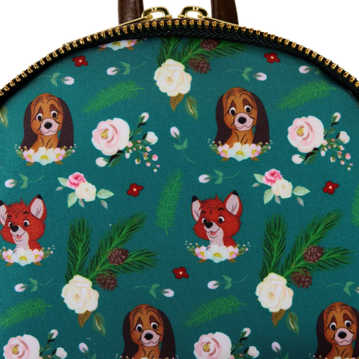 Loungefly x Disney The Fox And The Hound Floral Mini Backpack - Image 4