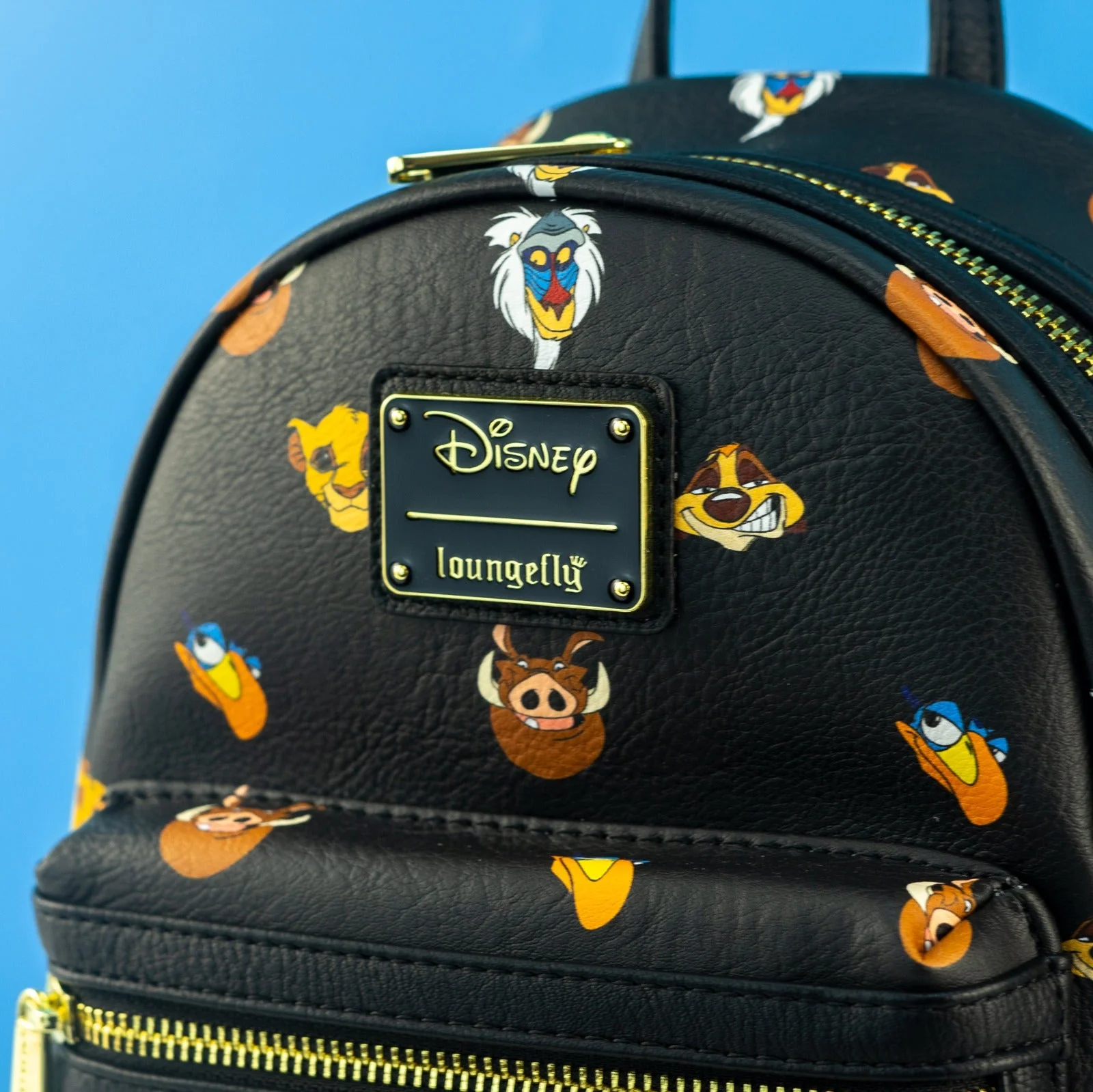 Loungefly x Disney The Lion King Character Faces AOP Mini Backpack - Image 2