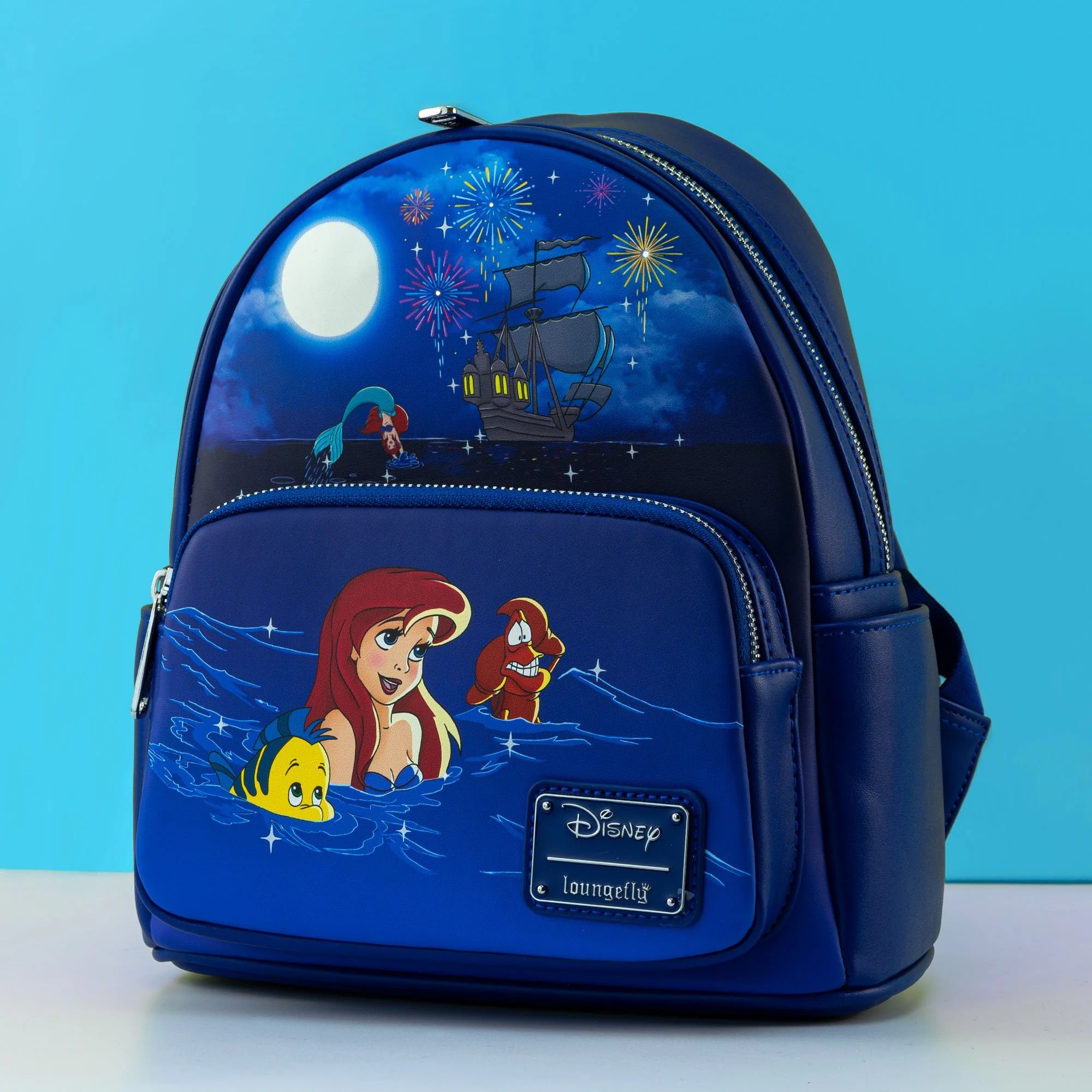 Loungefly x Disney The Little Mermaid Ariel Fireworks Light-up Mini Backpack - Image 2