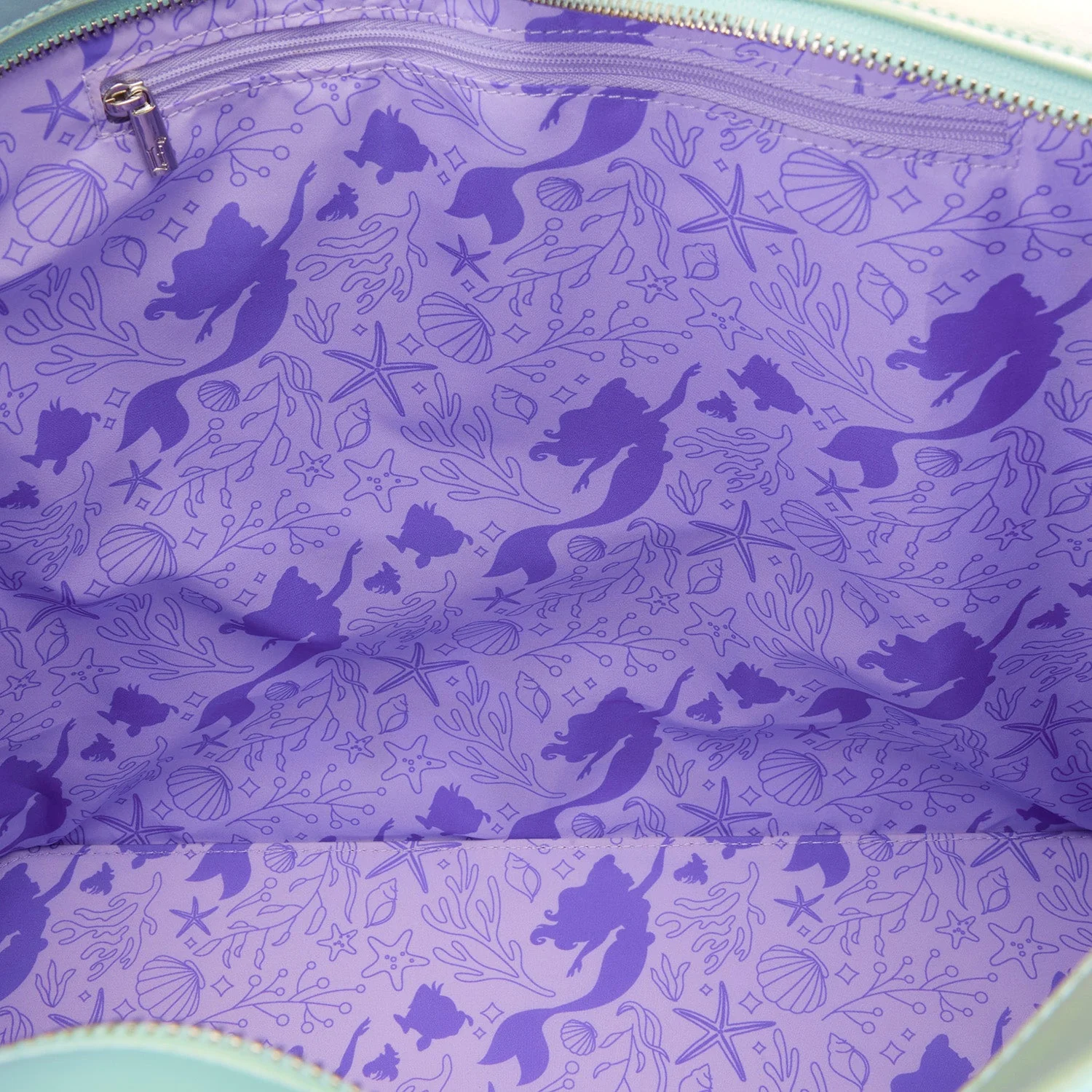 Loungefly x Disney The Little Mermaid Ariel & Flounder Tote Bag With Coin Bag - Image 7