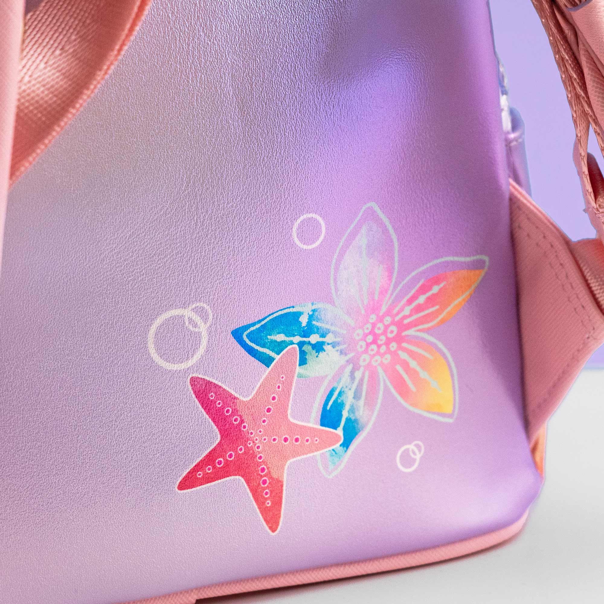 Loungefly x Disney The Little Mermaid Ariel Soft Floral Mini Backpack - Image 5