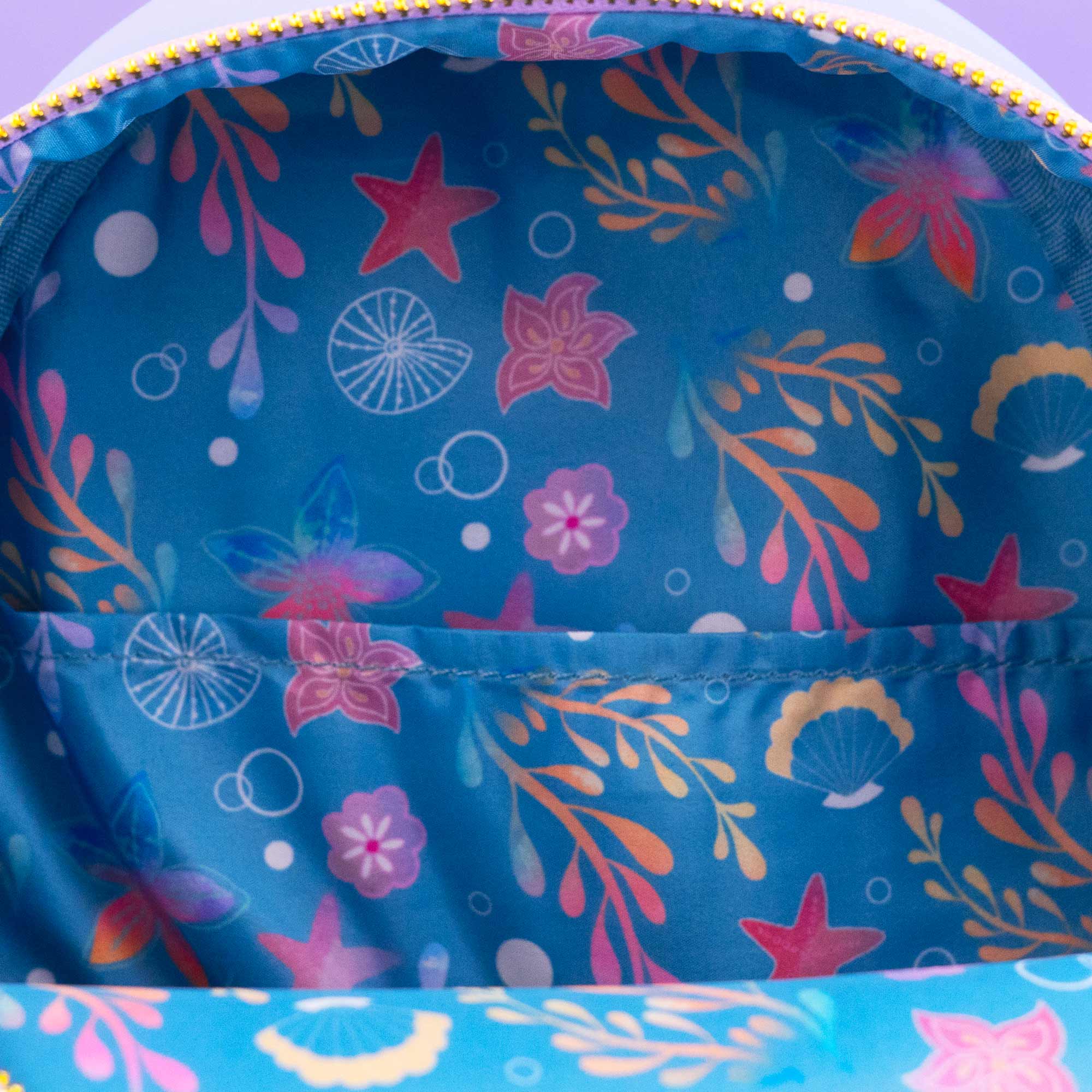 Loungefly x Disney The Little Mermaid Ariel Soft Floral Mini Backpack - Image 6