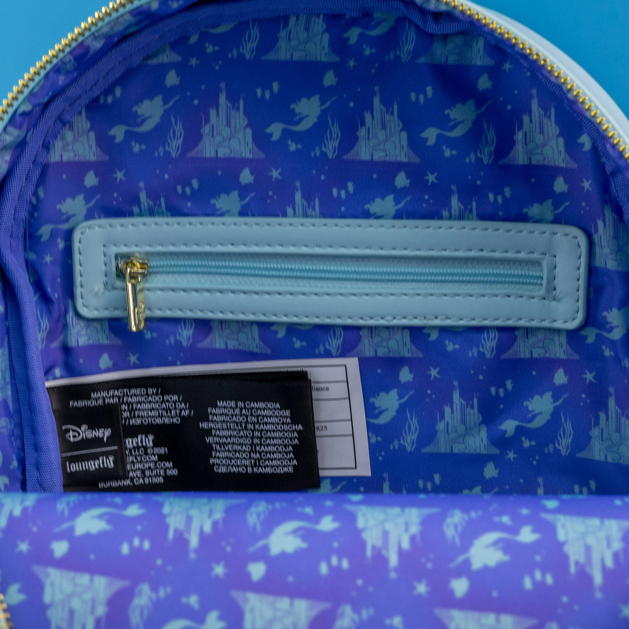 Loungefly x Disney The Little Mermaid Castle Window Mini Backpack - Image 6