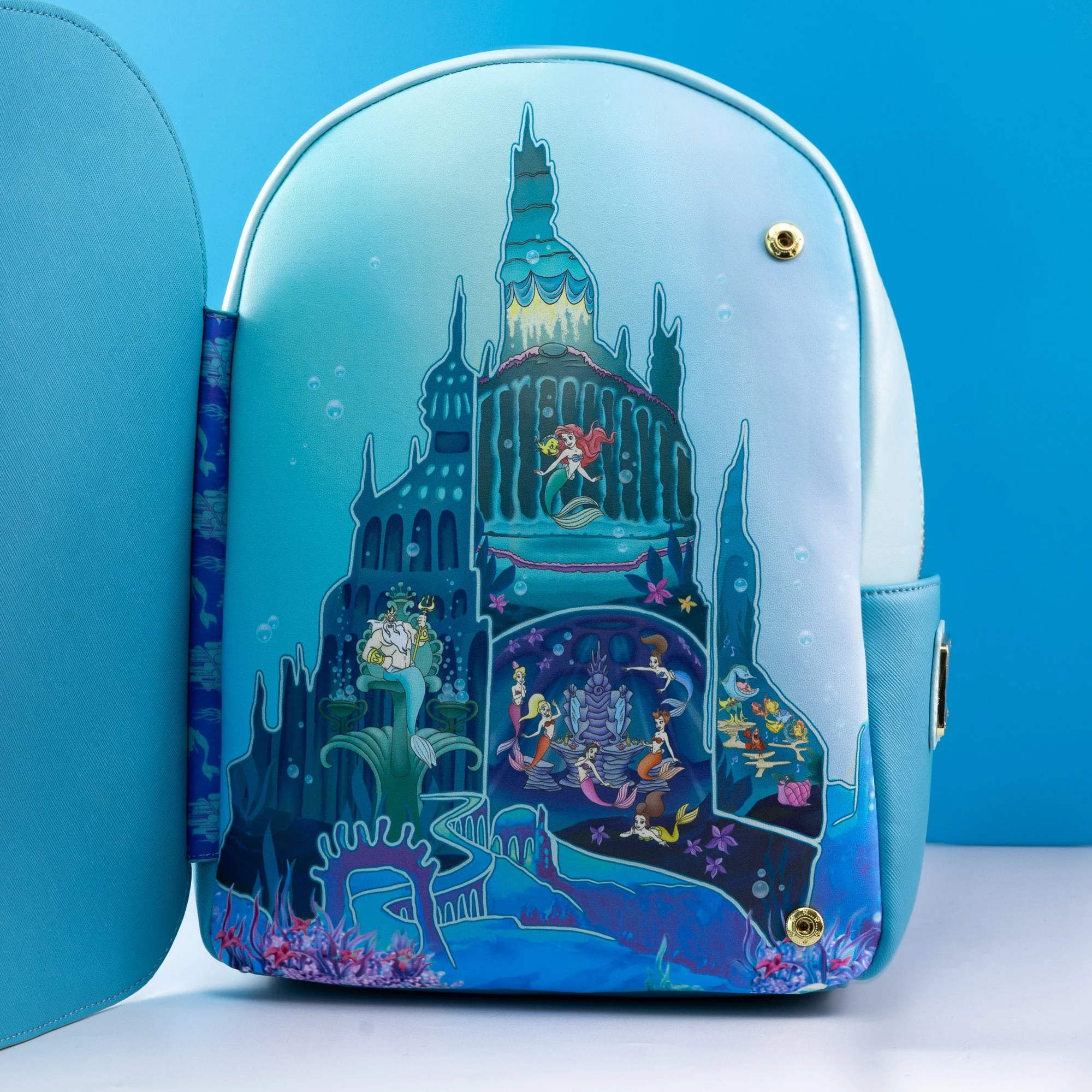 Loungefly x Disney The Little Mermaid Castle Window Mini Backpack - Image 8
