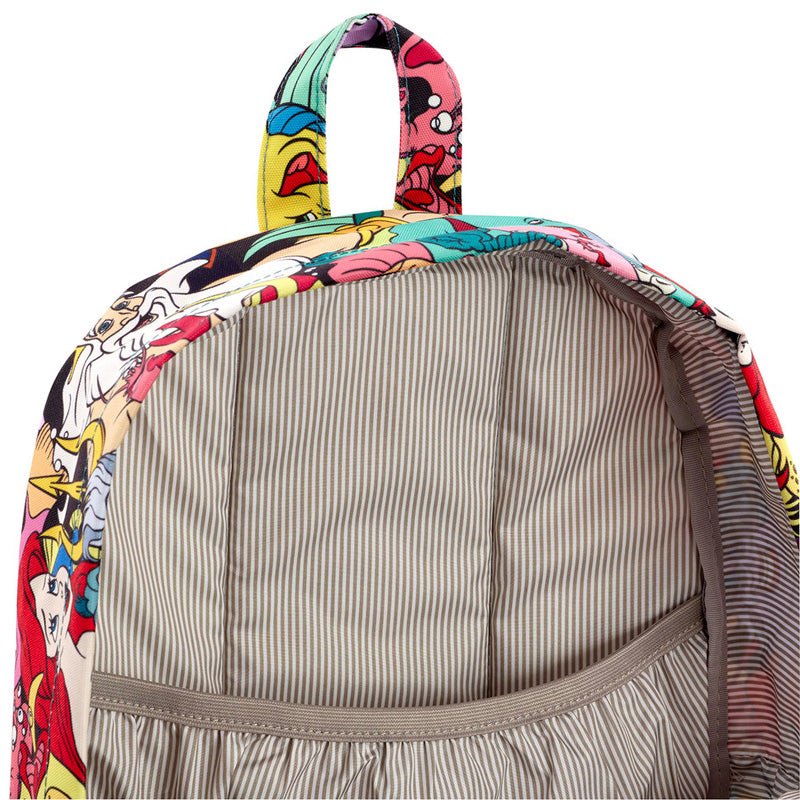 Loungefly x Disney The Little Mermaid Characters AOP Canvas Backpack - Image 3