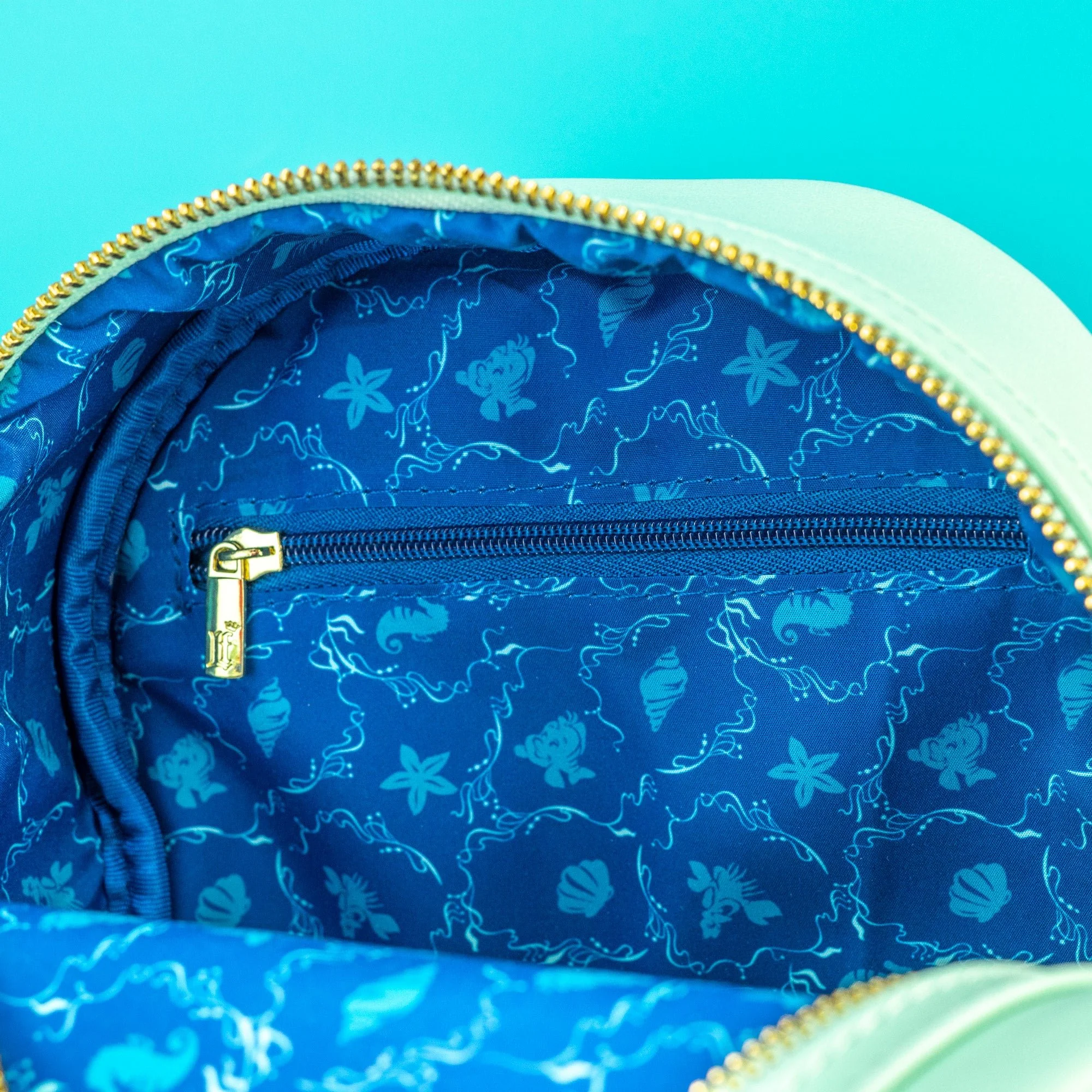 Loungefly x Disney The Little Mermaid Flounder and Sebastian Mini Backpack - Image 7