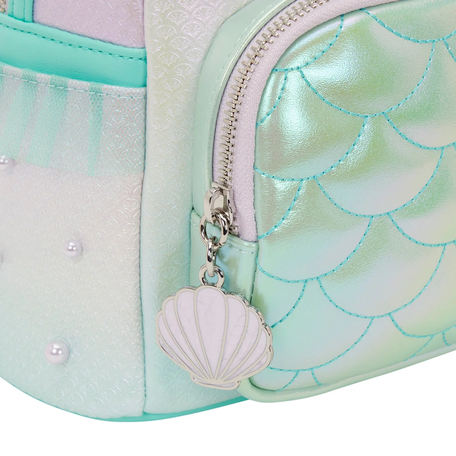 Loungefly x Disney The Little Mermaid Iridescent Pearl Mini Backpack - Image 5