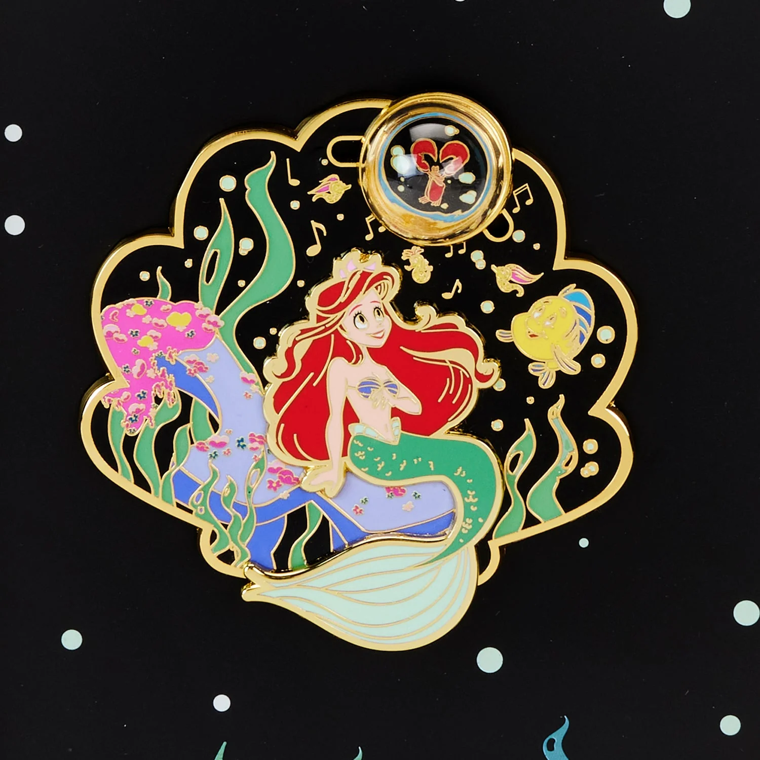 Loungefly x Disney The Little Mermaid Life is The Bubbles Sliding 3 Inch Pin - Image 4