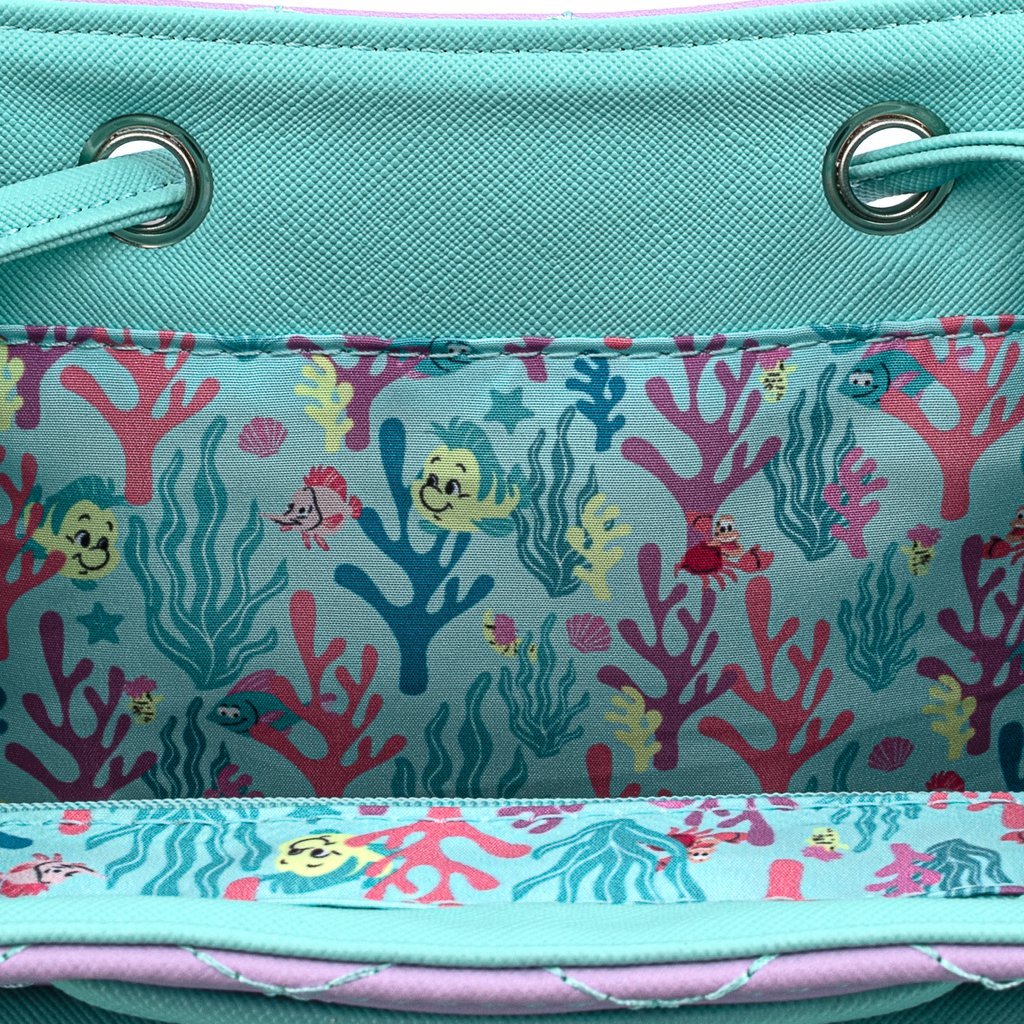 Loungefly x Disney The Little Mermaid Ombre Scales Mini Backpack - Image 2