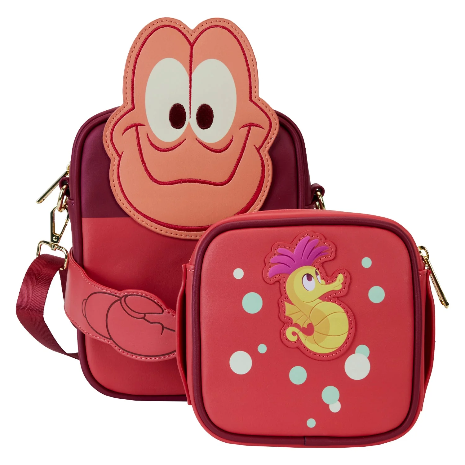 Loungefly x Disney The Little Mermaid Sebastian Crossbuddies Bag - Image 4