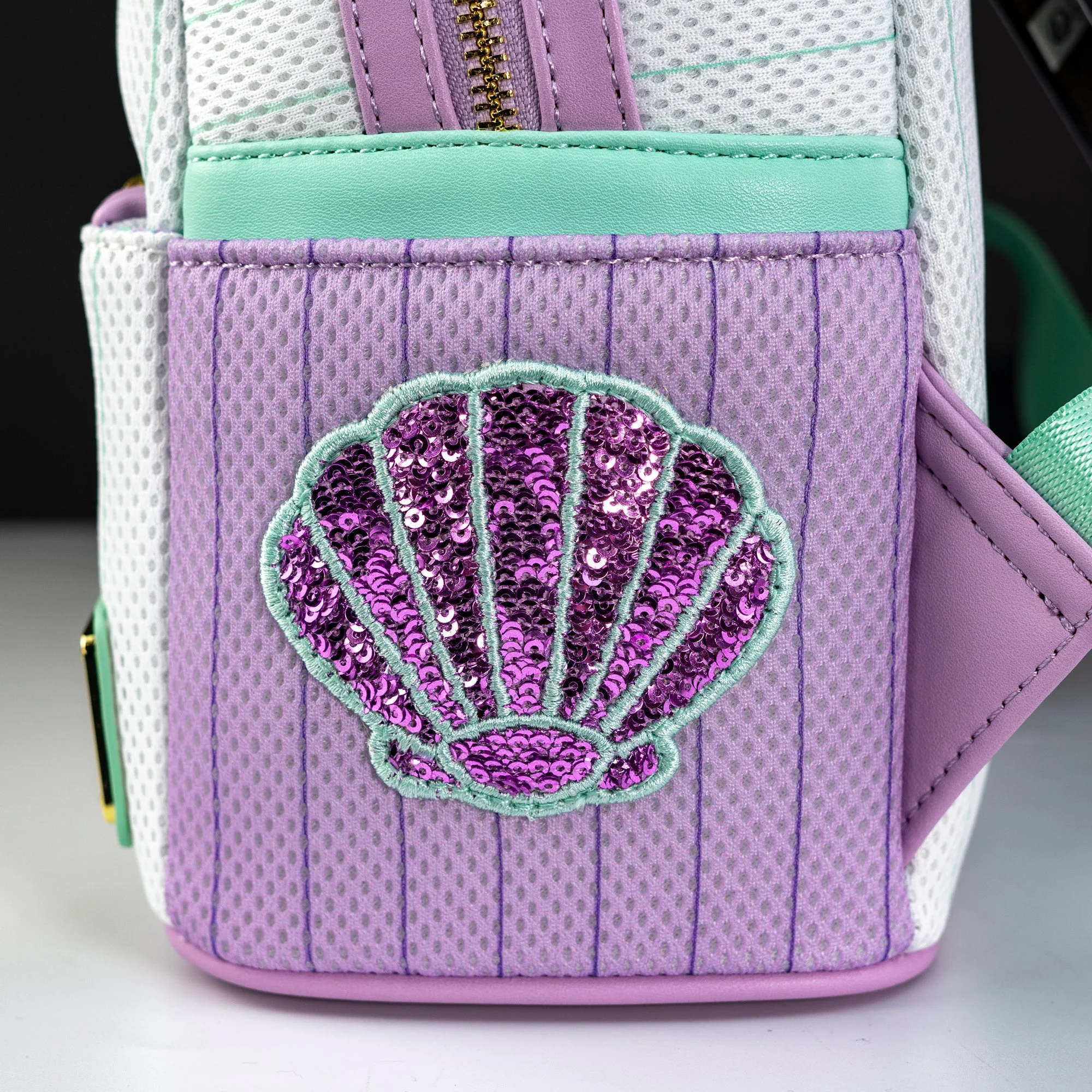 Loungefly x Disney The Little Mermaid Ariel Baseball Jersey Mini Backpack - Image 5